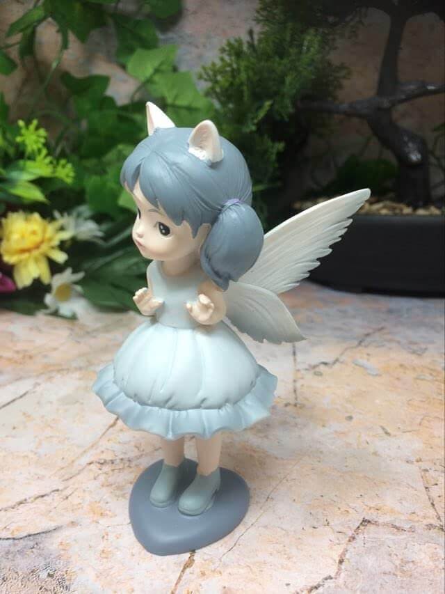 Adorable Peaceful Angel Sculpture Fairies and Angels Collection Figurine Fantasy Blue Fairy-Osiris Craftworks