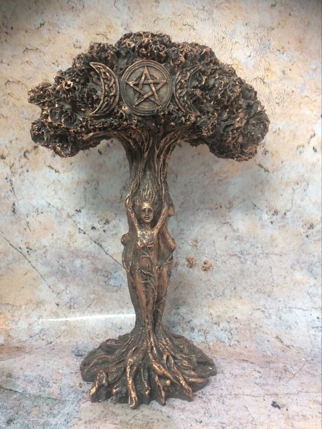 Mother Maiden Crone Triple Goddess Sculpture - Sacred Wicca Pagan Altar Decor and Symbol of Feminine Power-Osiris Craftworks