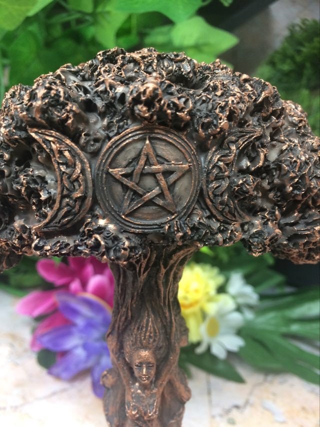 Mother Maiden Crone Triple Goddess Sculpture - Sacred Wicca Pagan Altar Decor and Symbol of Feminine Power-Osiris Craftworks