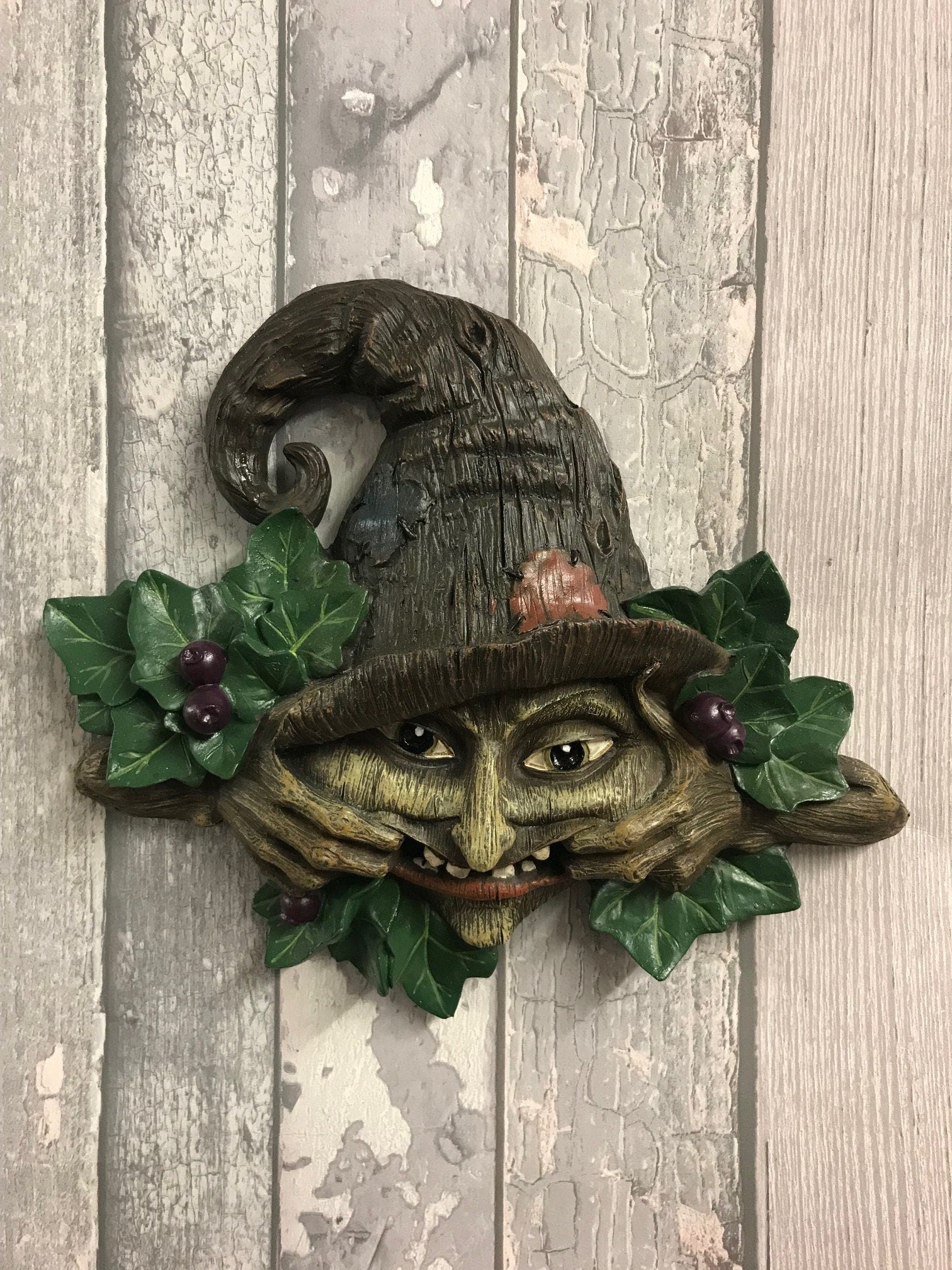 Witch's Lair Garden Wall Plaque - Mystical Wiccan Decoration for an Enchanted Pagan Outdoor Haven-Osiris Craftworks