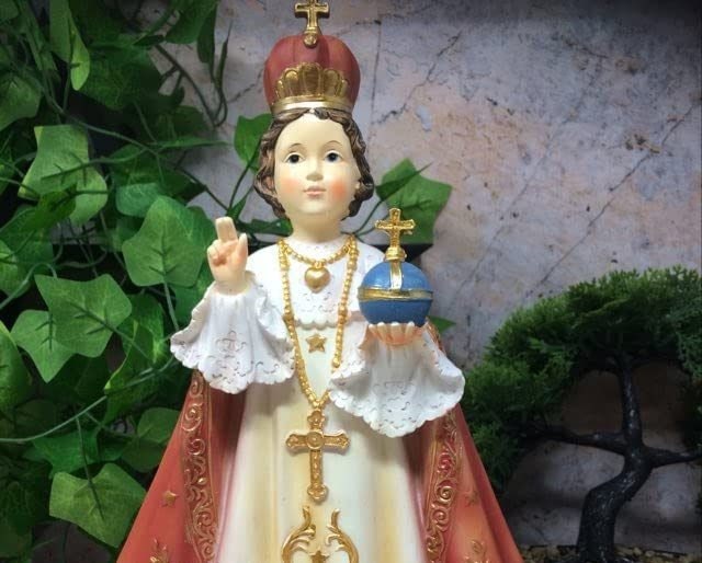 Large Infant of Prague Lord Saviour Jesus Figurine Resin Statue Religious Sculpture Ornament 30 cm-Osiris Craftworks