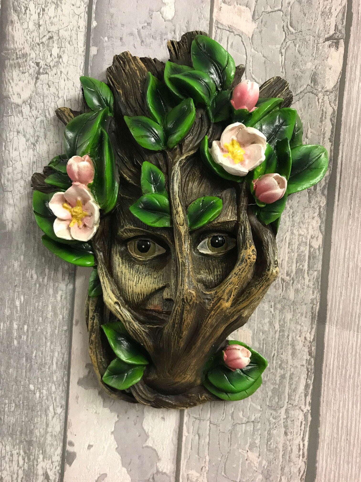 Whimsical Forest Witch Wall Plaque: A Magical Addition to Your Garden Décor for Nature and Pagan Enthusiasts-Osiris Craftworks