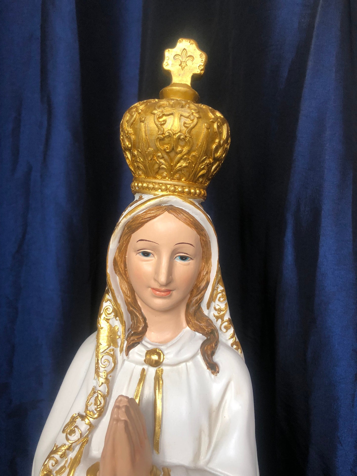 Large Blessed Virgin Mary Our Lady of Fatima Statue Figure Ornament Figurine for Home or Chapel 60 cm Tall-Osiris Craftworks