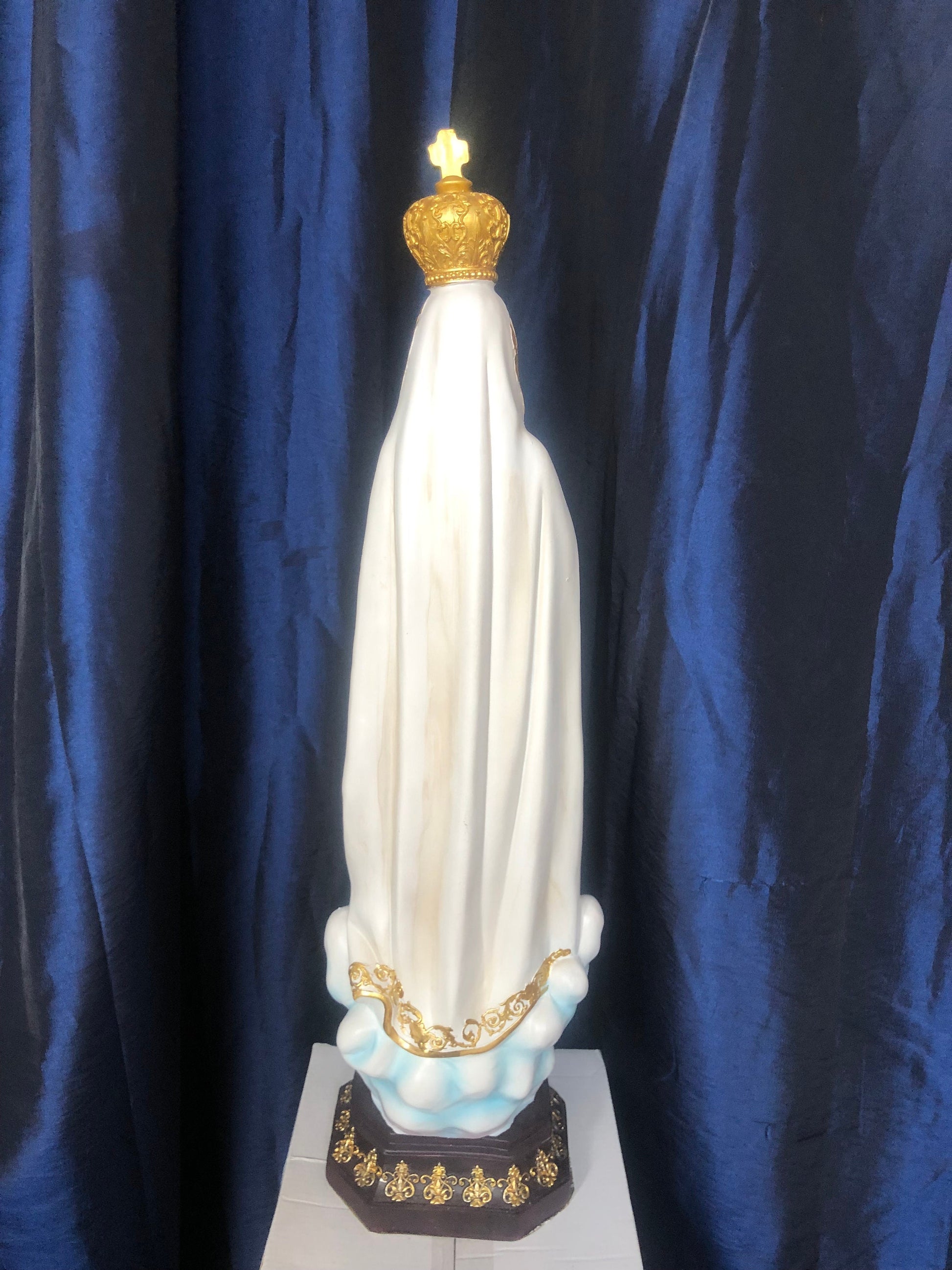 Large Blessed Virgin Mary Our Lady of Fatima Statue Figure Ornament Figurine for Home or Chapel 60 cm Tall-Osiris Craftworks