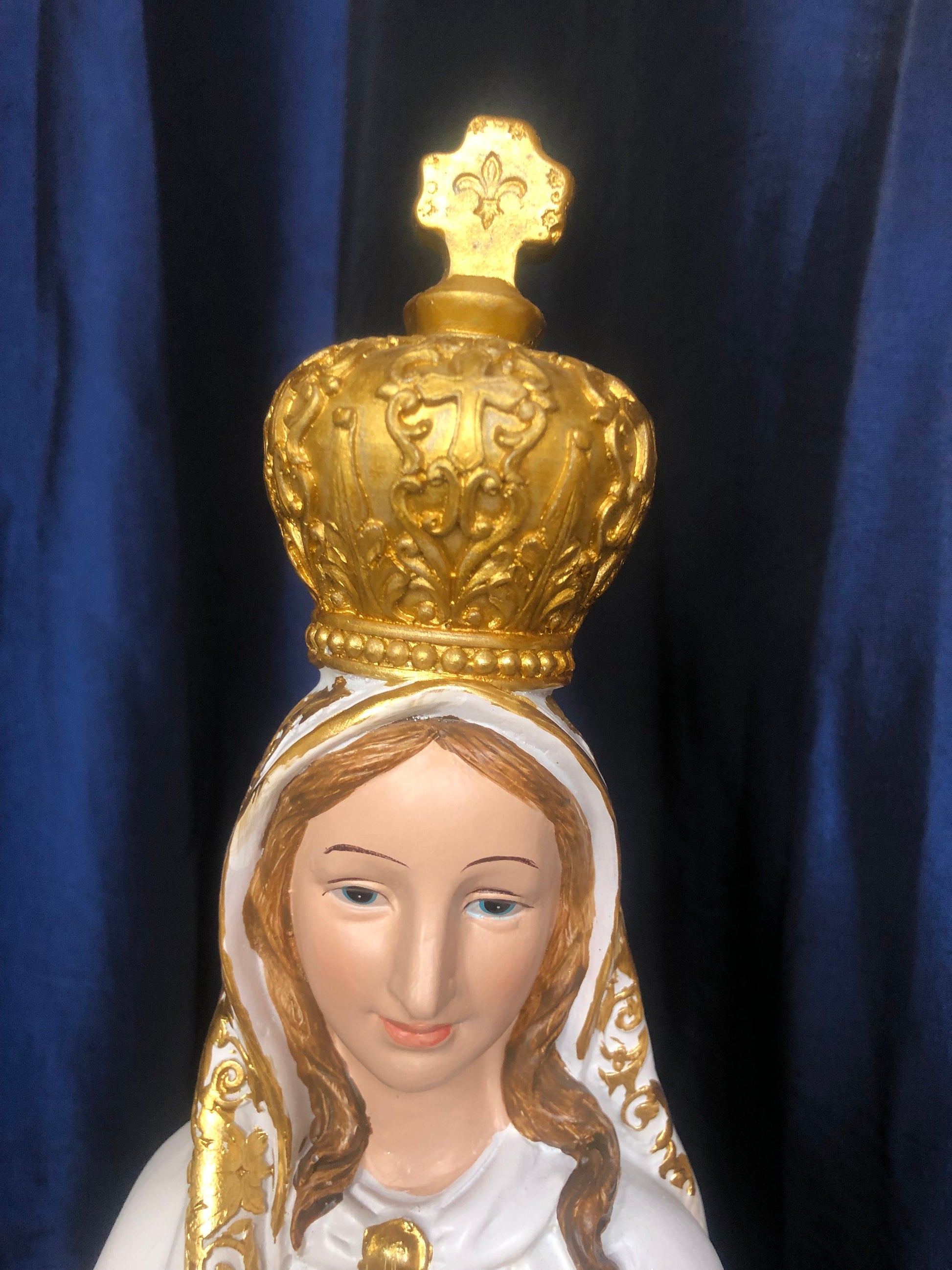 Large Blessed Virgin Mary Our Lady of Fatima Statue Figure Ornament Figurine for Home or Chapel 60 cm Tall-Osiris Craftworks