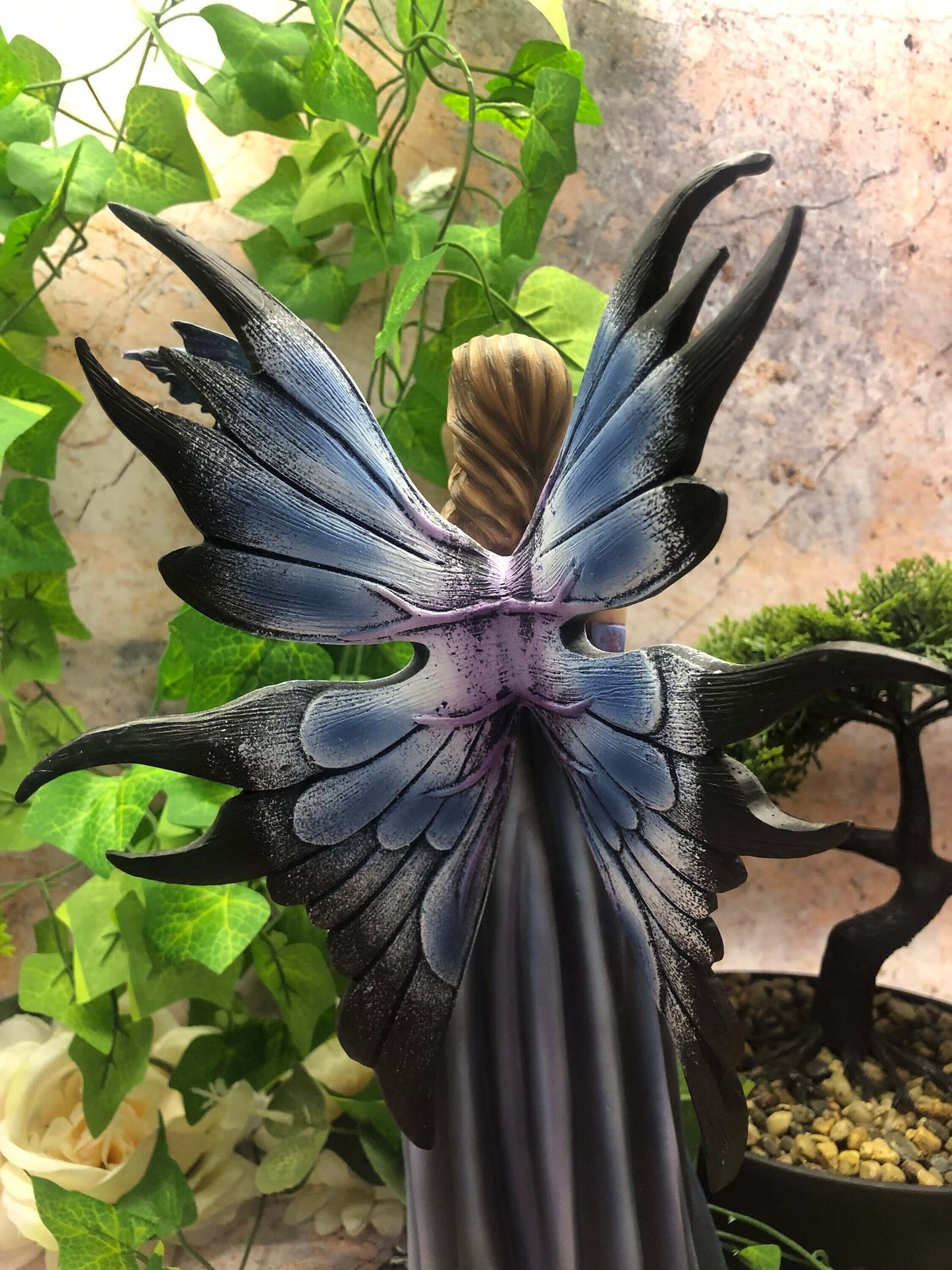 Elegant Enchanted Forest Fairy with Dragon Companion Figurine – Whimsical Enchantress Statue – Ethereal Home Decor, Fantasy Lover's Dream