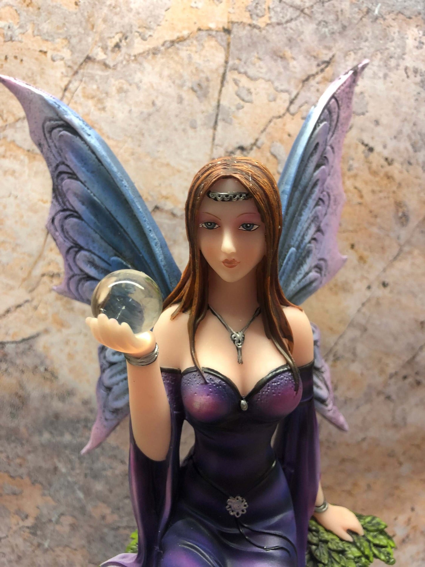 Fantasy Fairy with Wolf Companion Statue Mythical Creatures Figure Hand Made from Resin-Osiris Craftworks