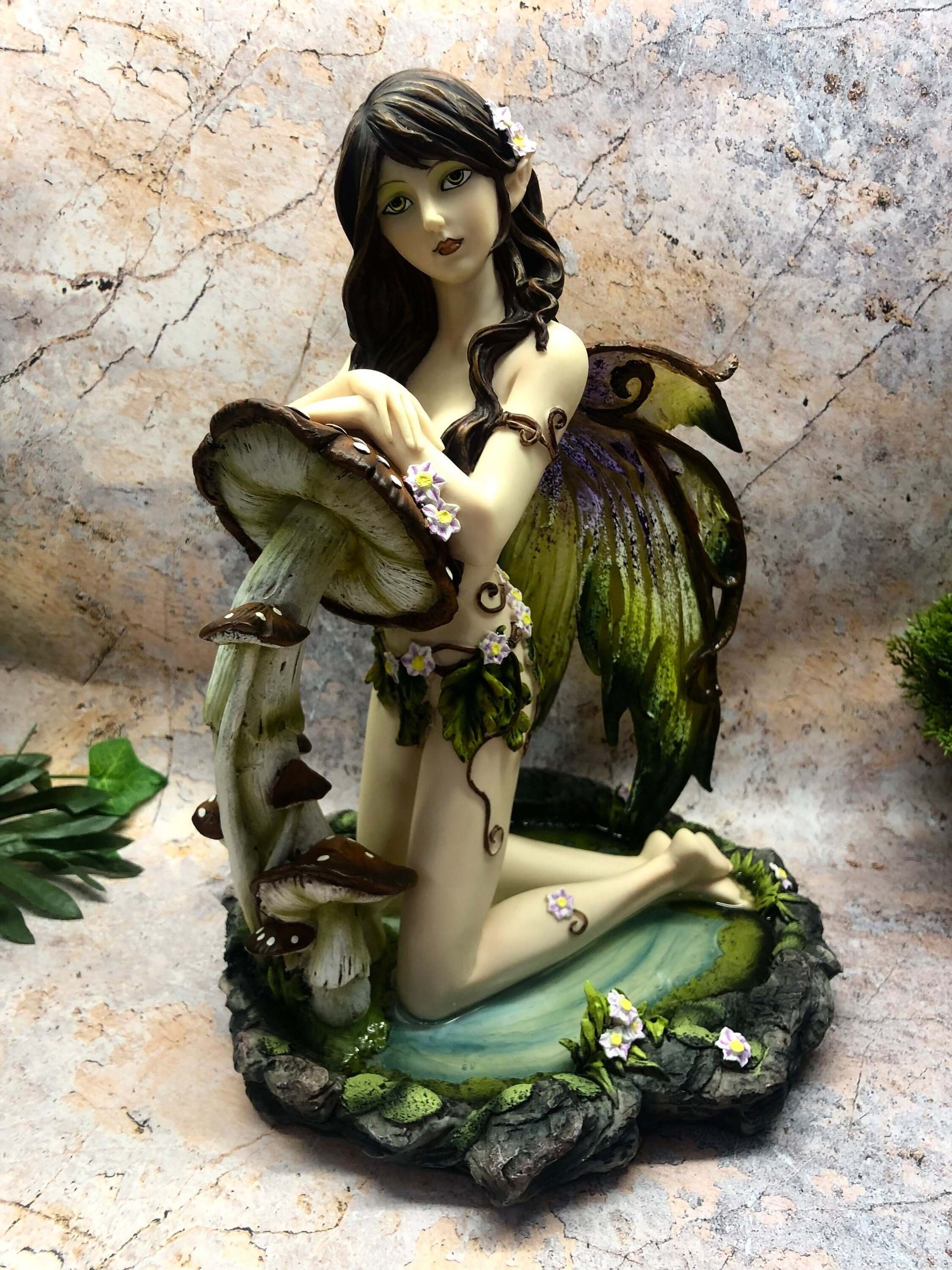 Large Spring Fairy Sculpture Statue Mythical Creatures Figure Gift Ornament-Osiris Craftworks