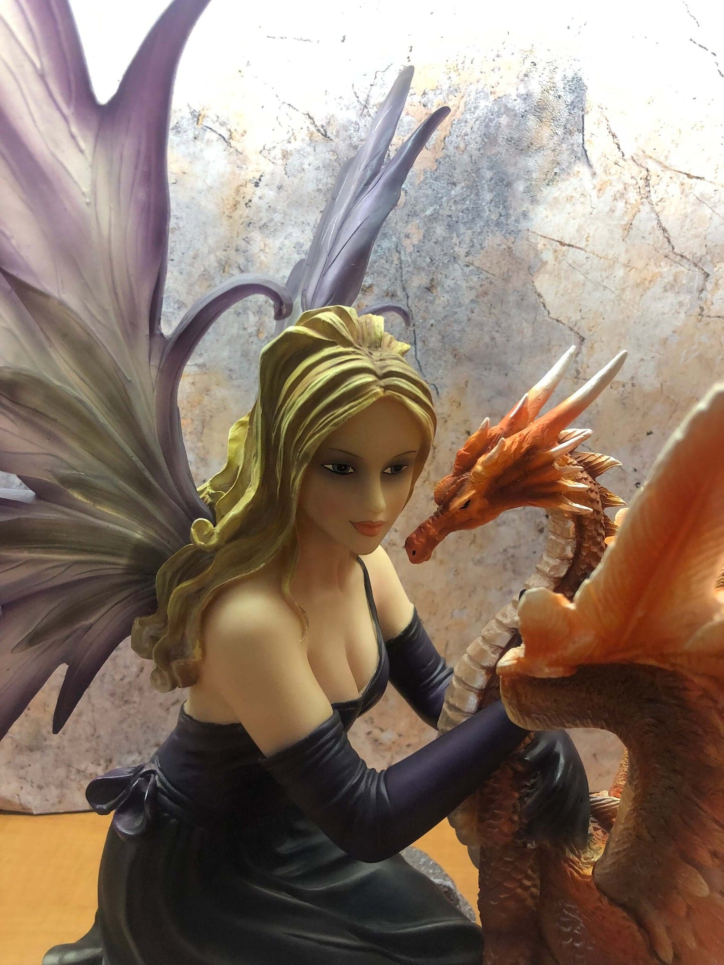 Mystic Companions - Enthralling Fairy and Dragon Resin Statue, Ethereal Fantasy Collectible-Osiris Craftworks