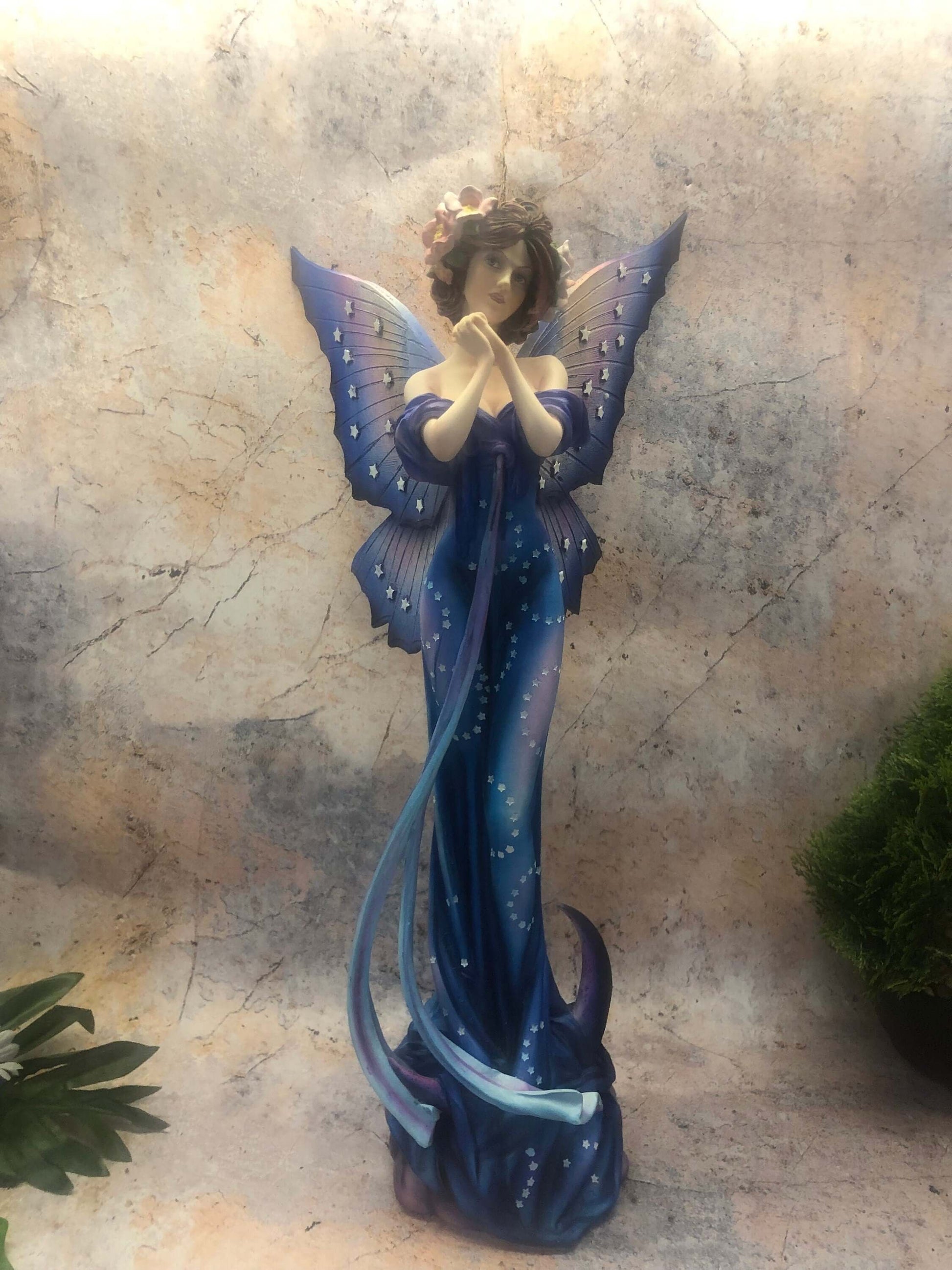 Exquisite Flower Fairy Statue with Delicate Details for Fantasy Art Decor and Fairy Lovers-Osiris Craftworks