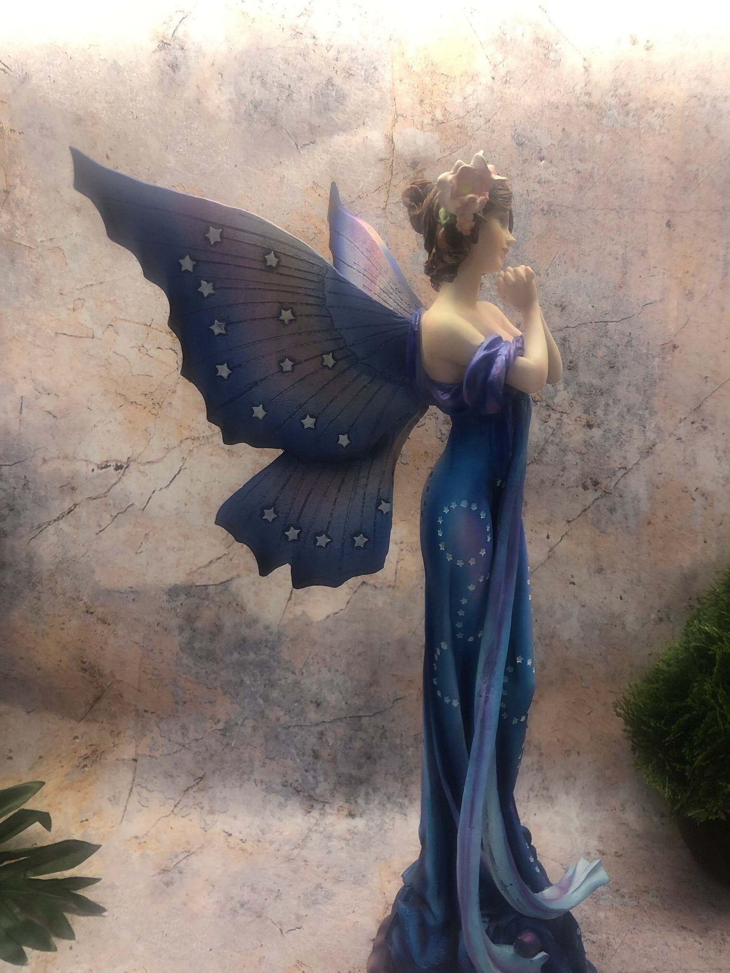 Exquisite Flower Fairy Statue with Delicate Details for Fantasy Art Decor and Fairy Lovers-Osiris Craftworks