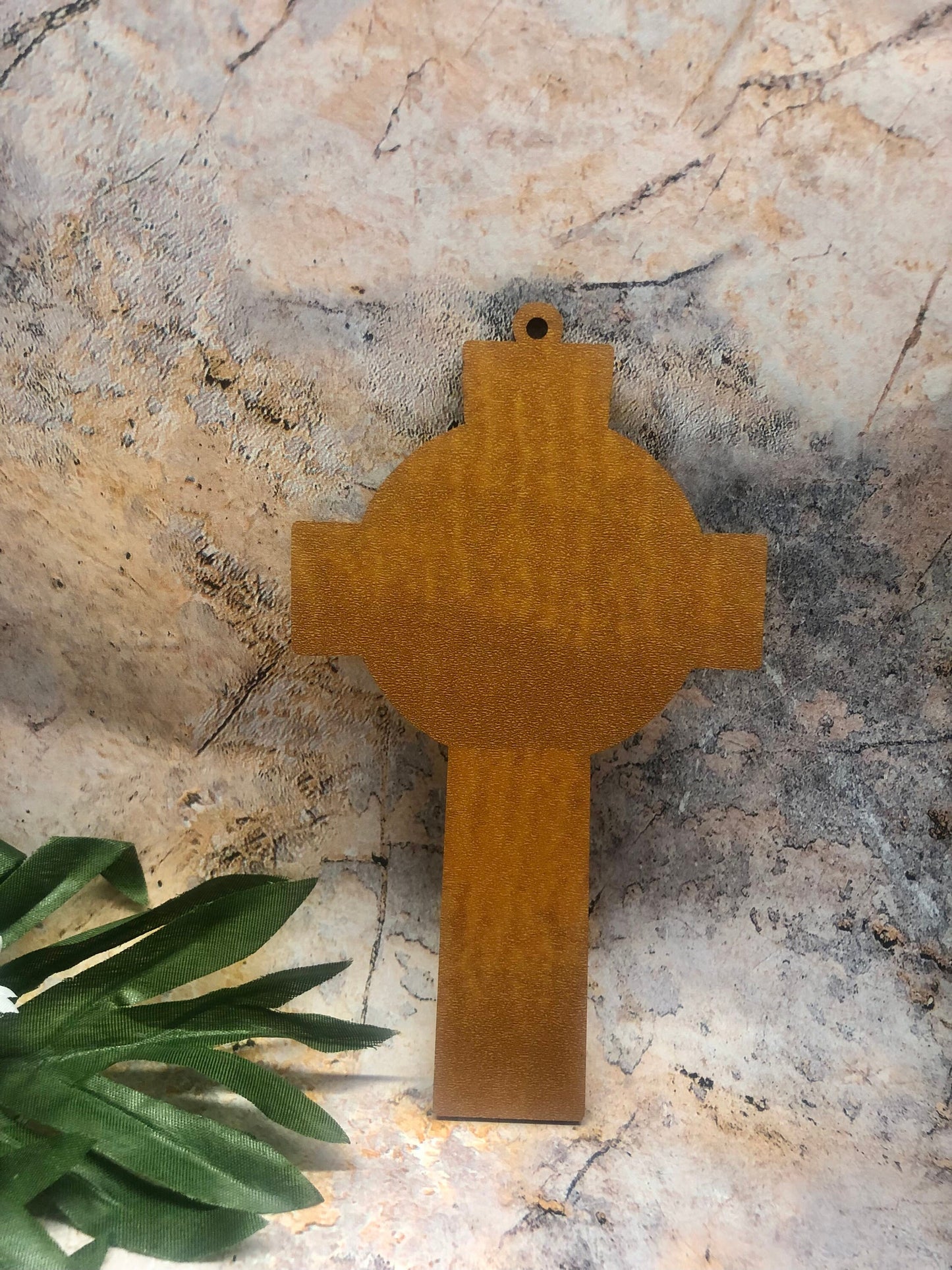 Rustic Celtic Cross Wall Ornament for a Touch of Religious Elegance and Tranquillity-Osiris Craftworks