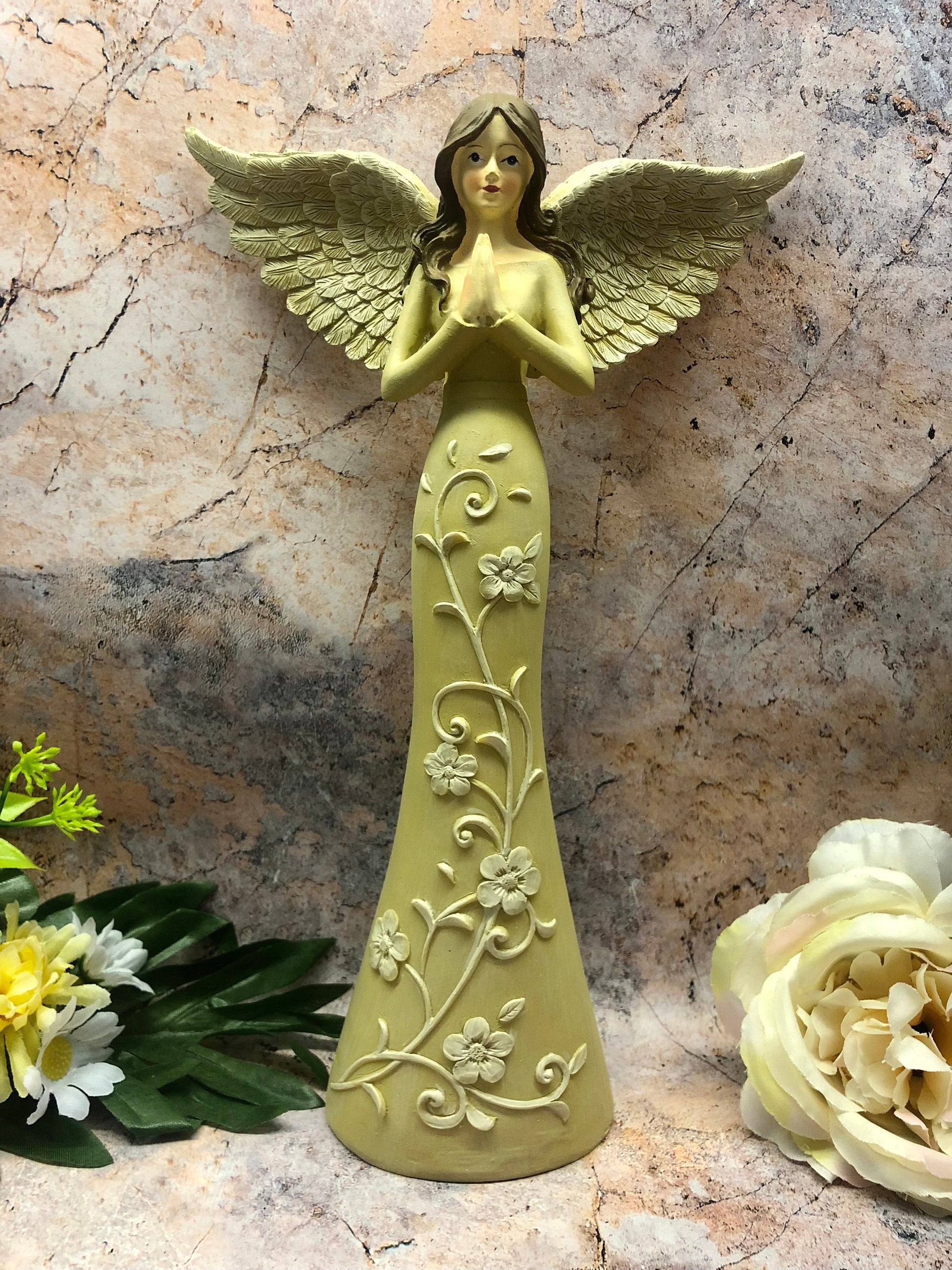 Guardian Angel Prayer Figurine Statue Ornament Praying Sculpture Statue Figure Angels Collection-Osiris Craftworks