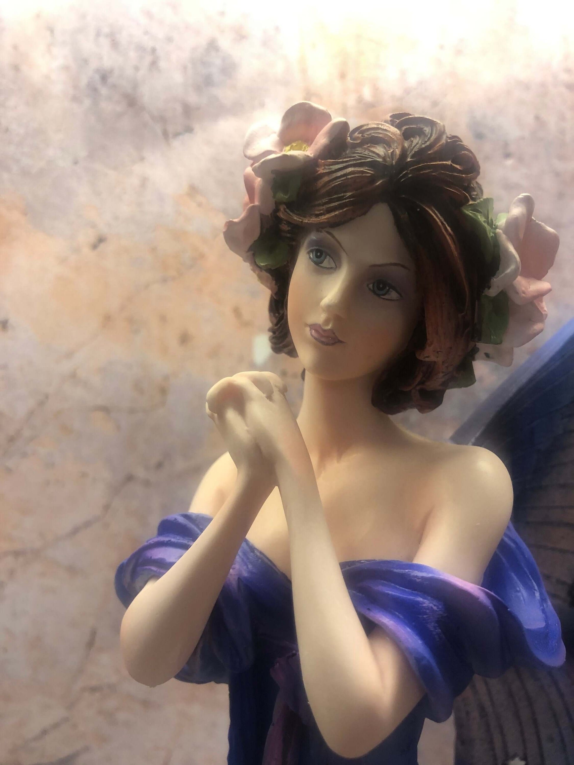 Exquisite Flower Fairy Statue with Delicate Details for Fantasy Art Decor and Fairy Lovers-Osiris Craftworks