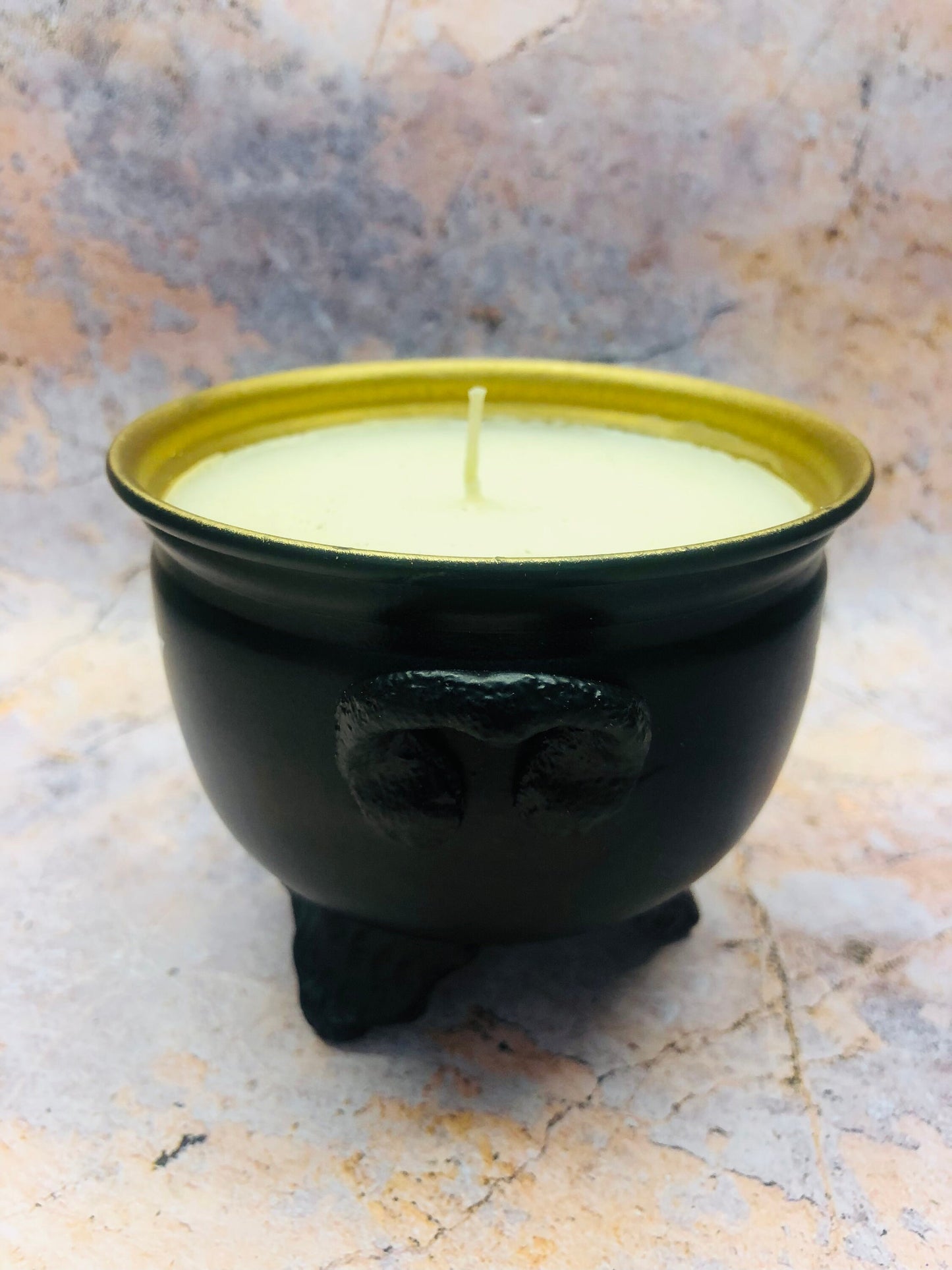 Triple Moon Goddess Cauldron Candle, Wiccan Altar Piece, Soya Wax Pagan Symbol, Mystical Wicca Decor, Enchanted Witchcraft Altar Candle-Osiris Craftworks