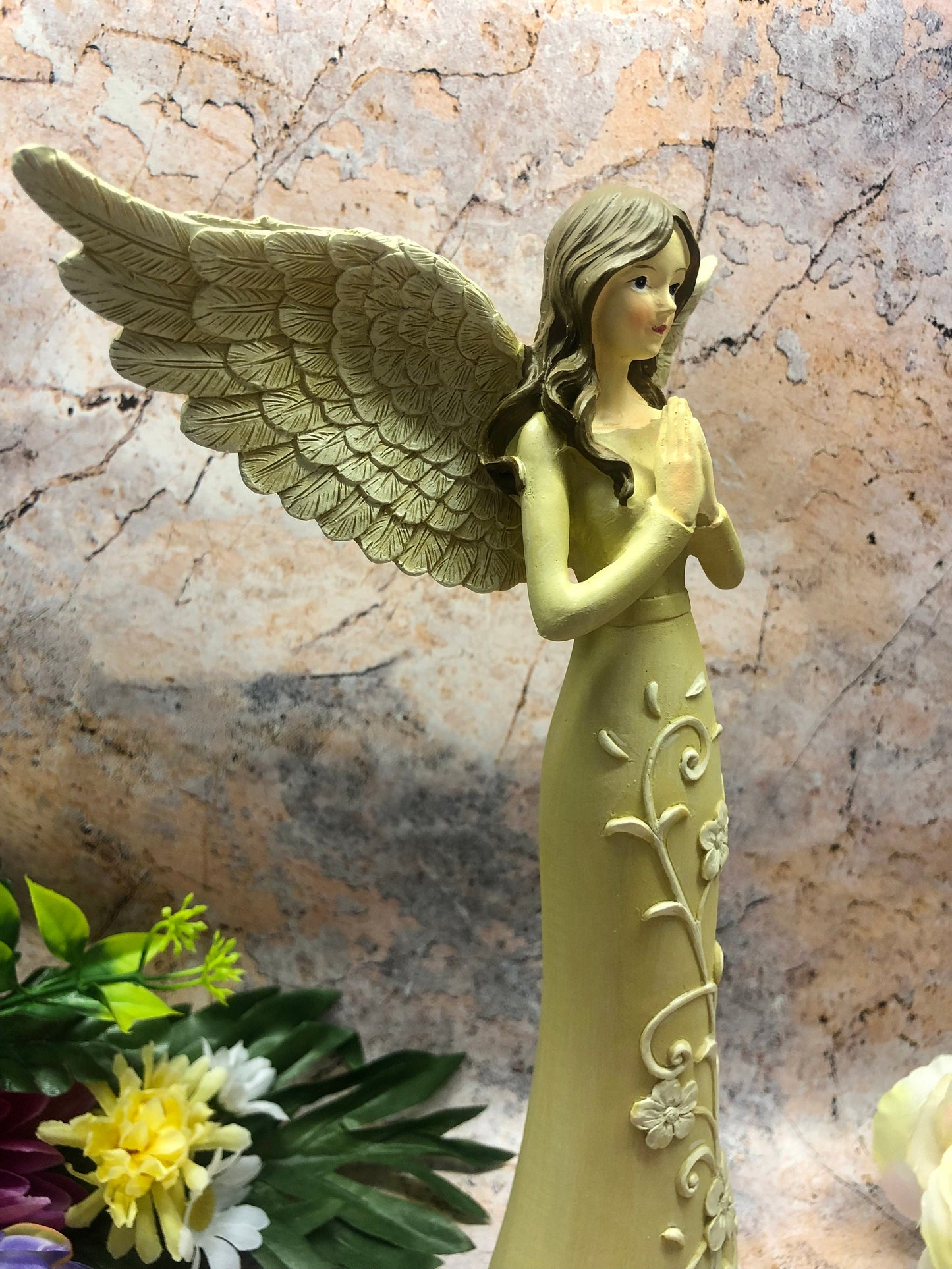 Guardian Angel Prayer Figurine Statue Ornament Praying Sculpture Statue Figure Angels Collection-Osiris Craftworks