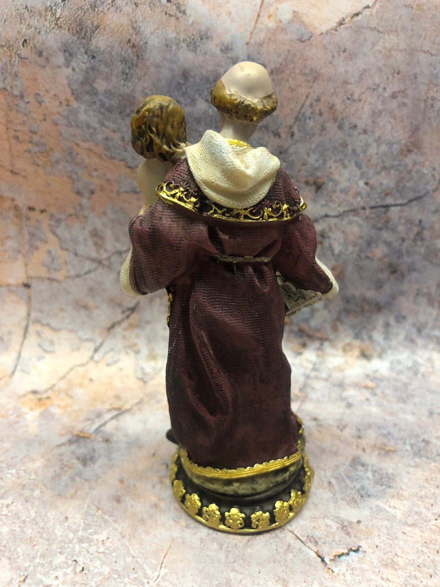 St Anthony and Baby Jesus Handcrafted Statue - Religious Resin Figurine with Ornate Detailing - Patron Saint Decor for Home and Altar-Osiris Craftworks