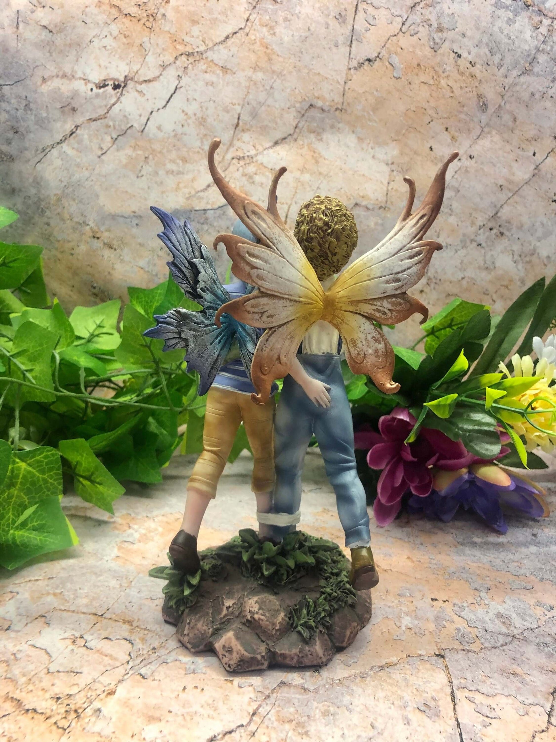 Friends Forever Fairy Children Figurine Fantasy Collectable Fairies Figure Statue Figurine Hand Made from Quality Designer Resin-Osiris Craftworks