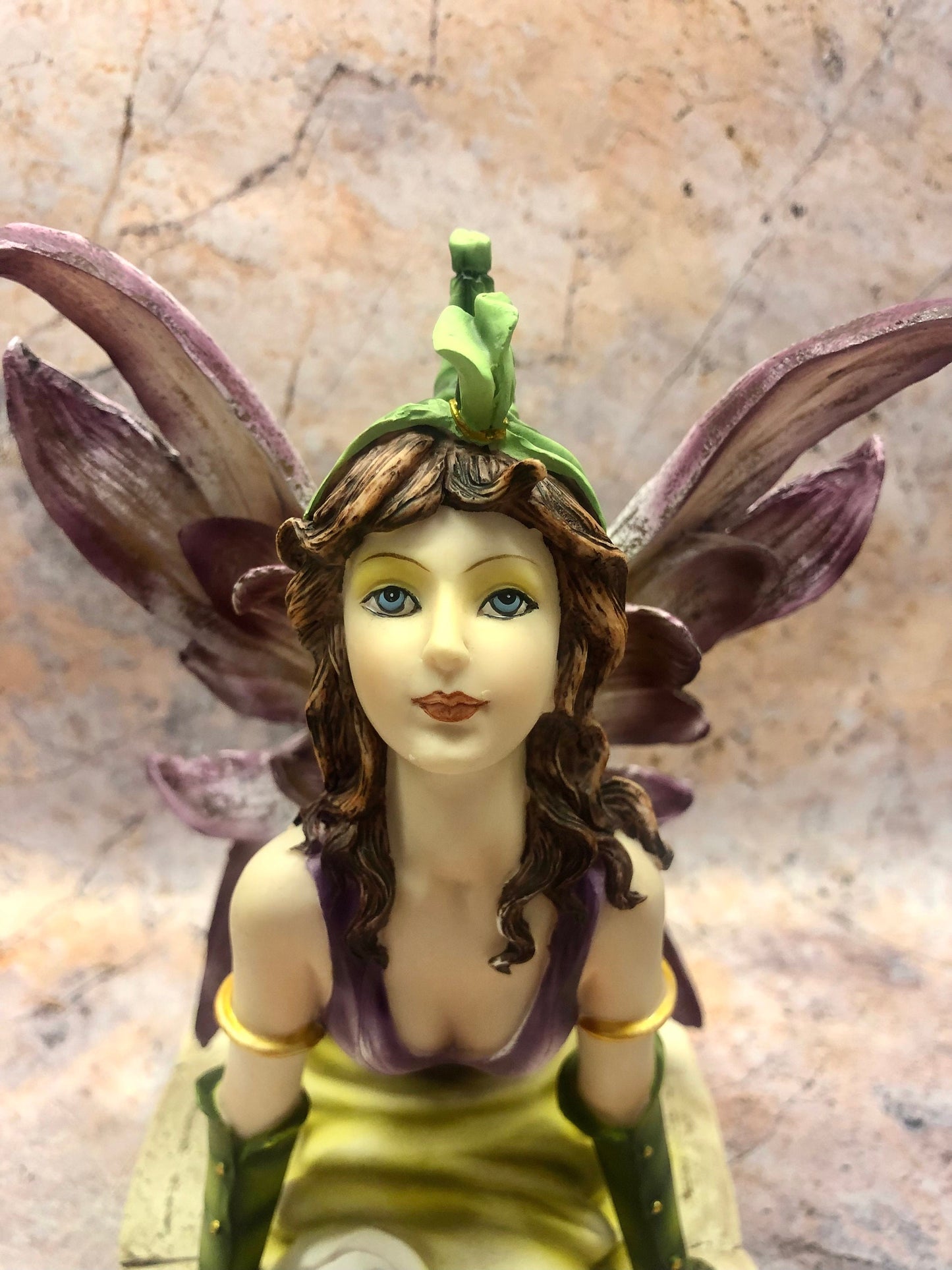 Enchanted Resin Flower Fairy Statue on Book, Fantasy Lover's Dream, Mythical Creature Decor, Whimsical Home Accent, Magic Enthusiast Gift-Osiris Craftworks