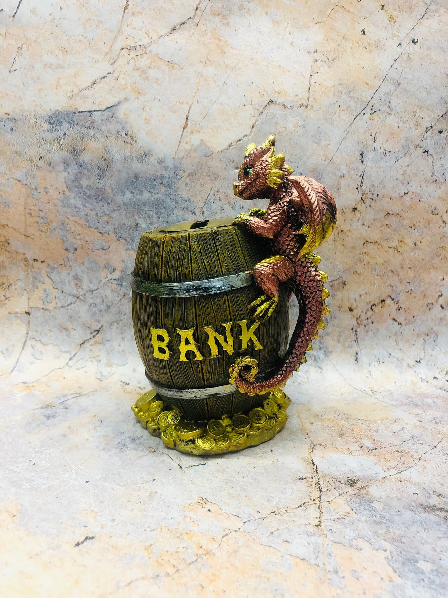 Red Dragon Money Bank, Whimsical Fantasy Savings Box, Coin Holder, Unique Financial Gift, Mythical Creature Decor, Magical Saving Solution