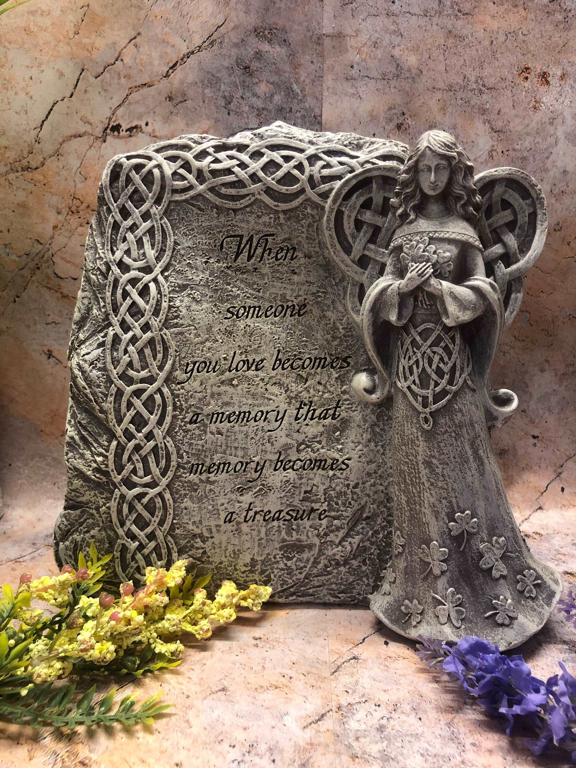 Angelic Memory Keepsake - Resin Angel with Heartfelt Quote - 22cm - Perfect Sympathy or Memorial Gift-Osiris Craftworks