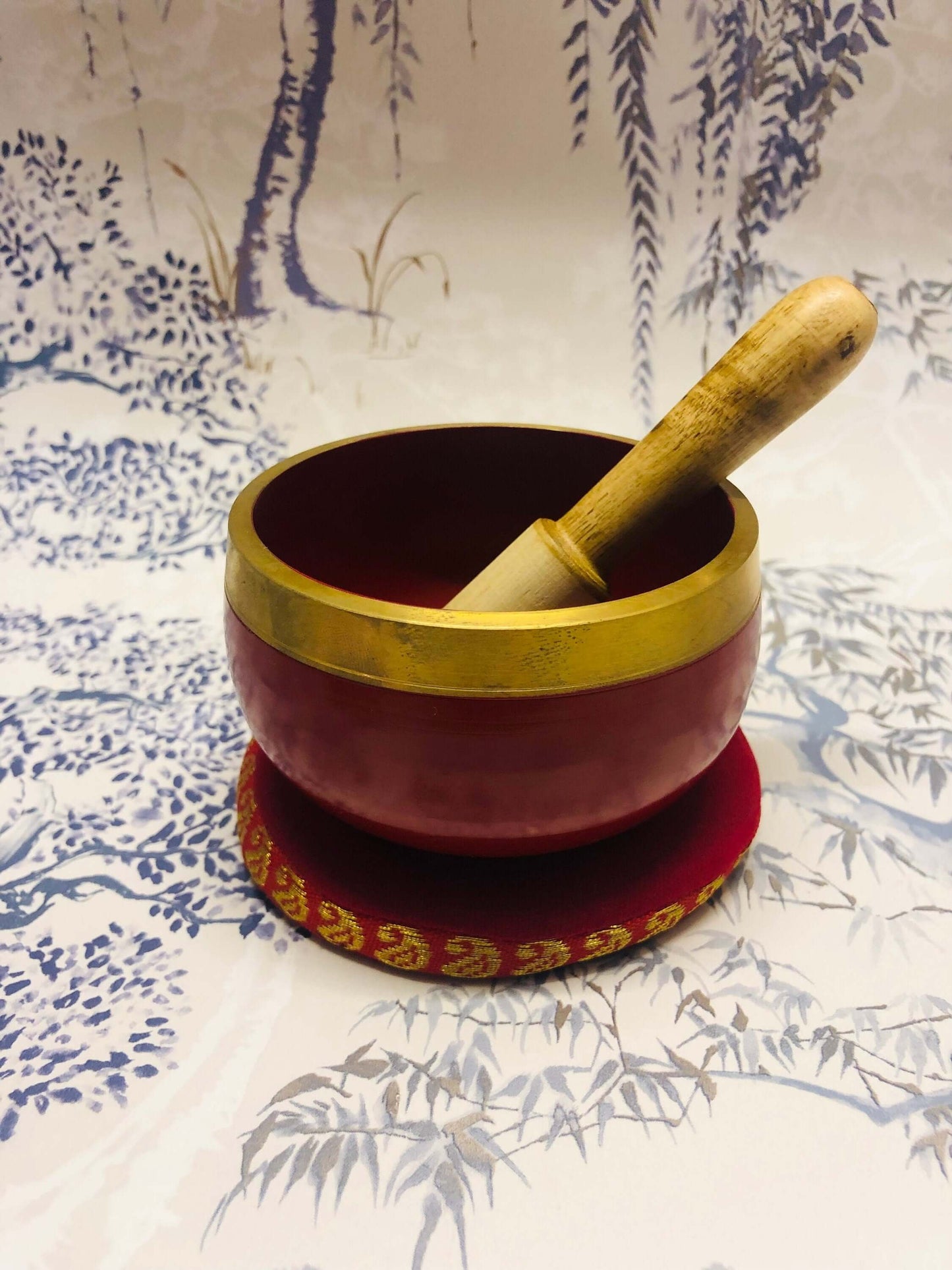 Root Chakra Singing Bowl, Tibetan Handcrafted Meditation Bowl, Grounding Sound Therapy, Mindfulness Healing, Feng Shui Instrument-Osiris Craftworks