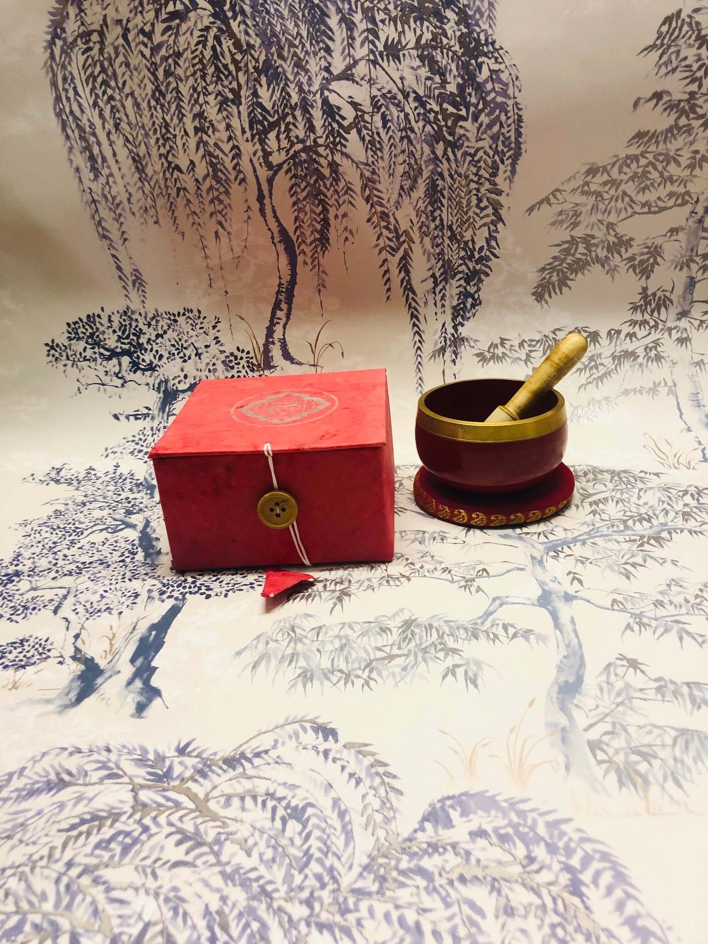 Root Chakra Singing Bowl, Tibetan Handcrafted Meditation Bowl, Grounding Sound Therapy, Mindfulness Healing, Feng Shui Instrument-Osiris Craftworks