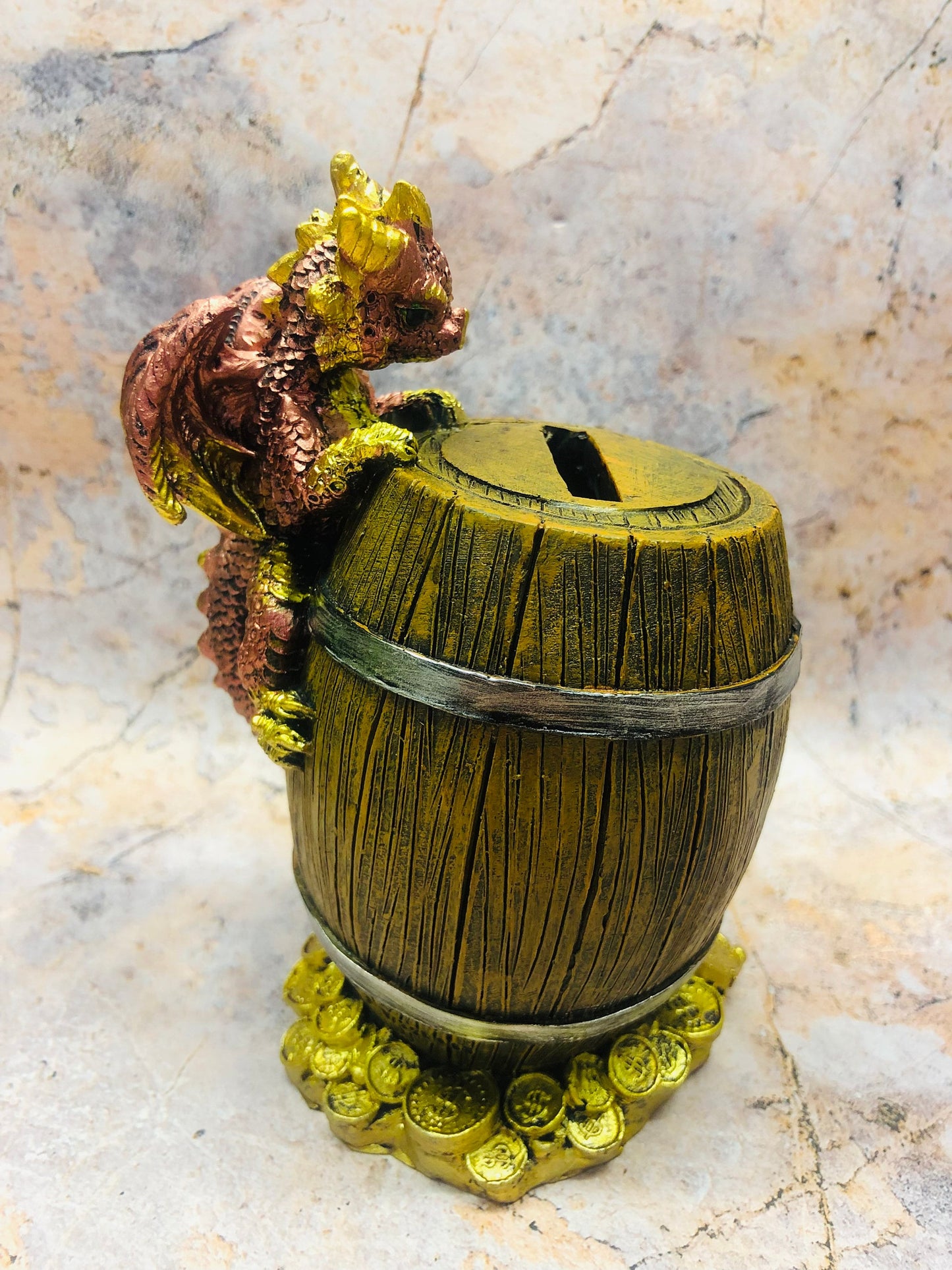 Red Dragon Money Bank, Whimsical Fantasy Savings Box, Coin Holder, Unique Financial Gift, Mythical Creature Decor, Magical Saving Solution