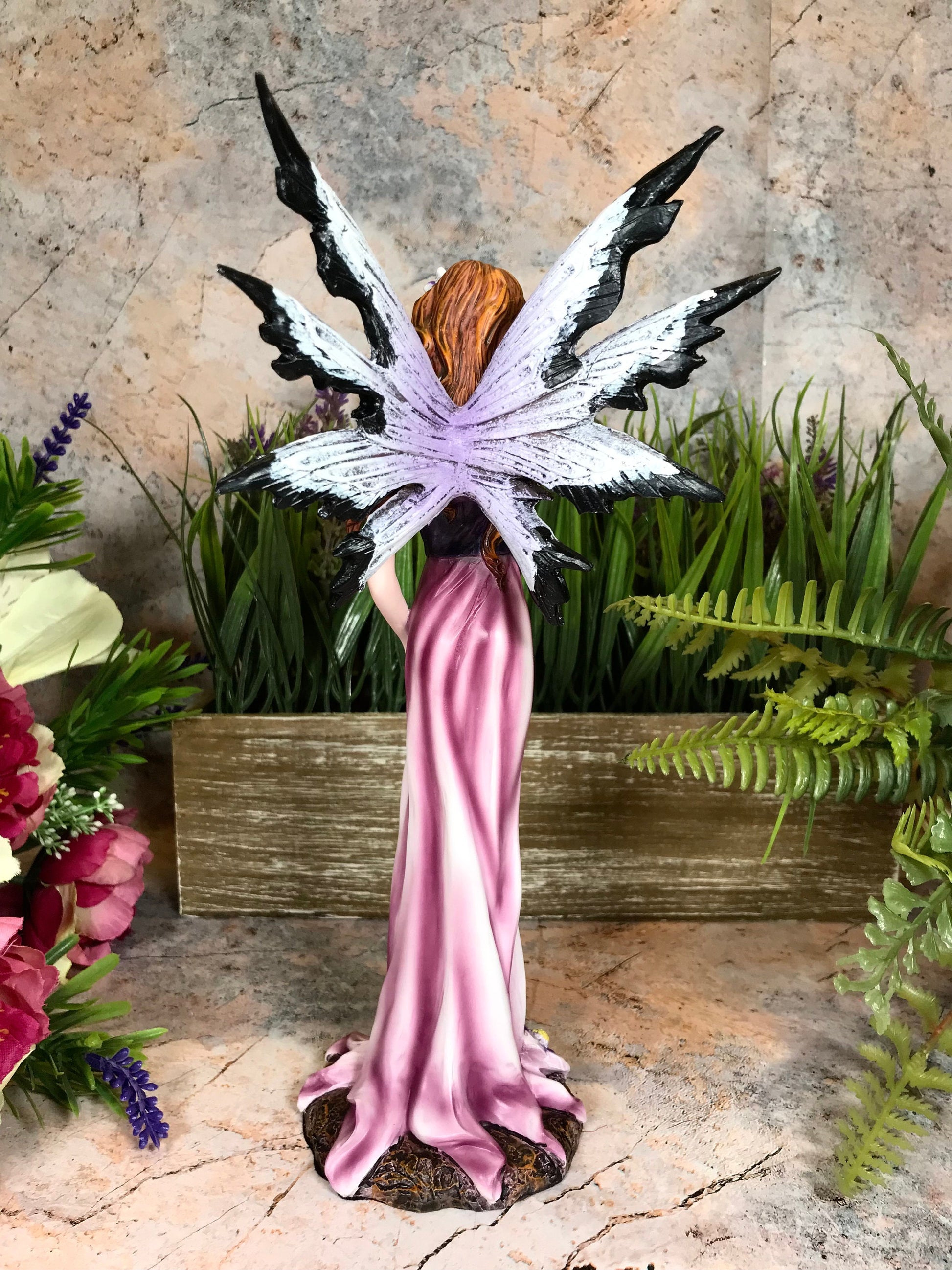 Flower Fairy Standing Display Figurine Statue Ornament Pixie Elf Mythical Creatures Collection Hand Made from Quality Designer Resin-Osiris Craftworks