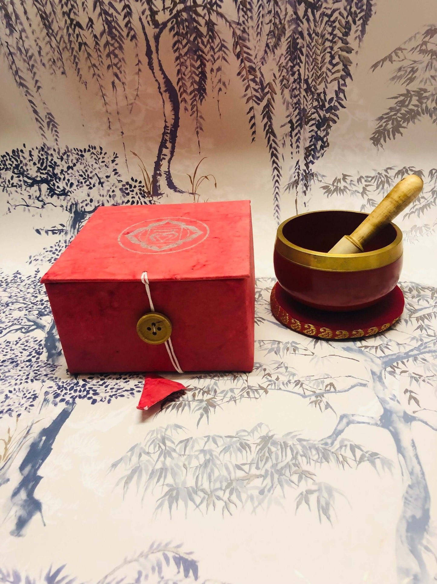 Root Chakra Singing Bowl, Tibetan Handcrafted Meditation Bowl, Grounding Sound Therapy, Mindfulness Healing, Feng Shui Instrument-Osiris Craftworks