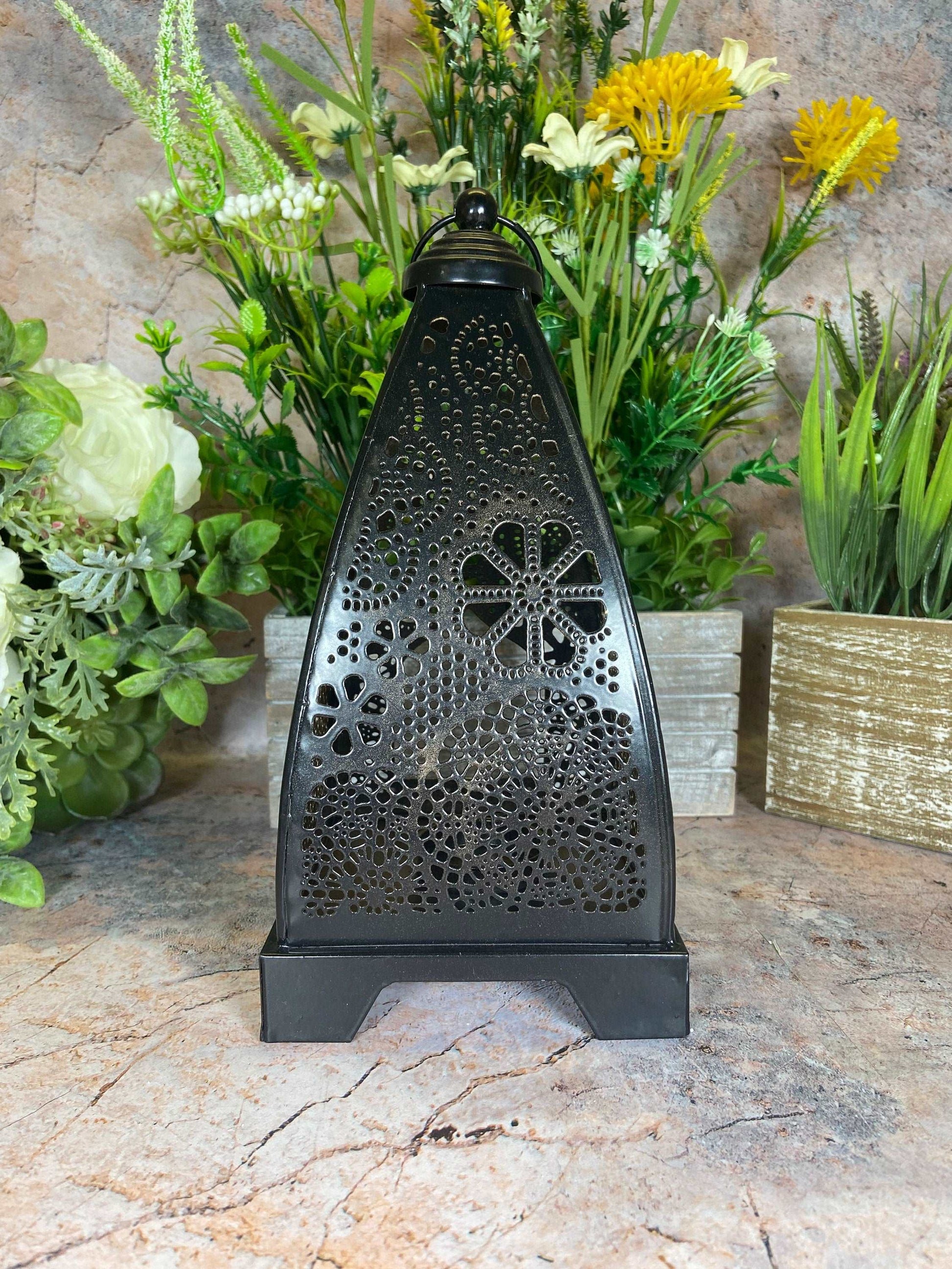 Antique Effect Moroccan Lantern Candle Tealight Holder Seasonal Decor Ornament Home Lighting