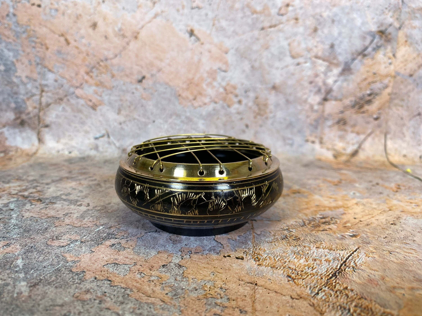 Mystical Bowl Incense Burner Perfect for Zen and Meditation Practitioners Hand Made from Quality Metal