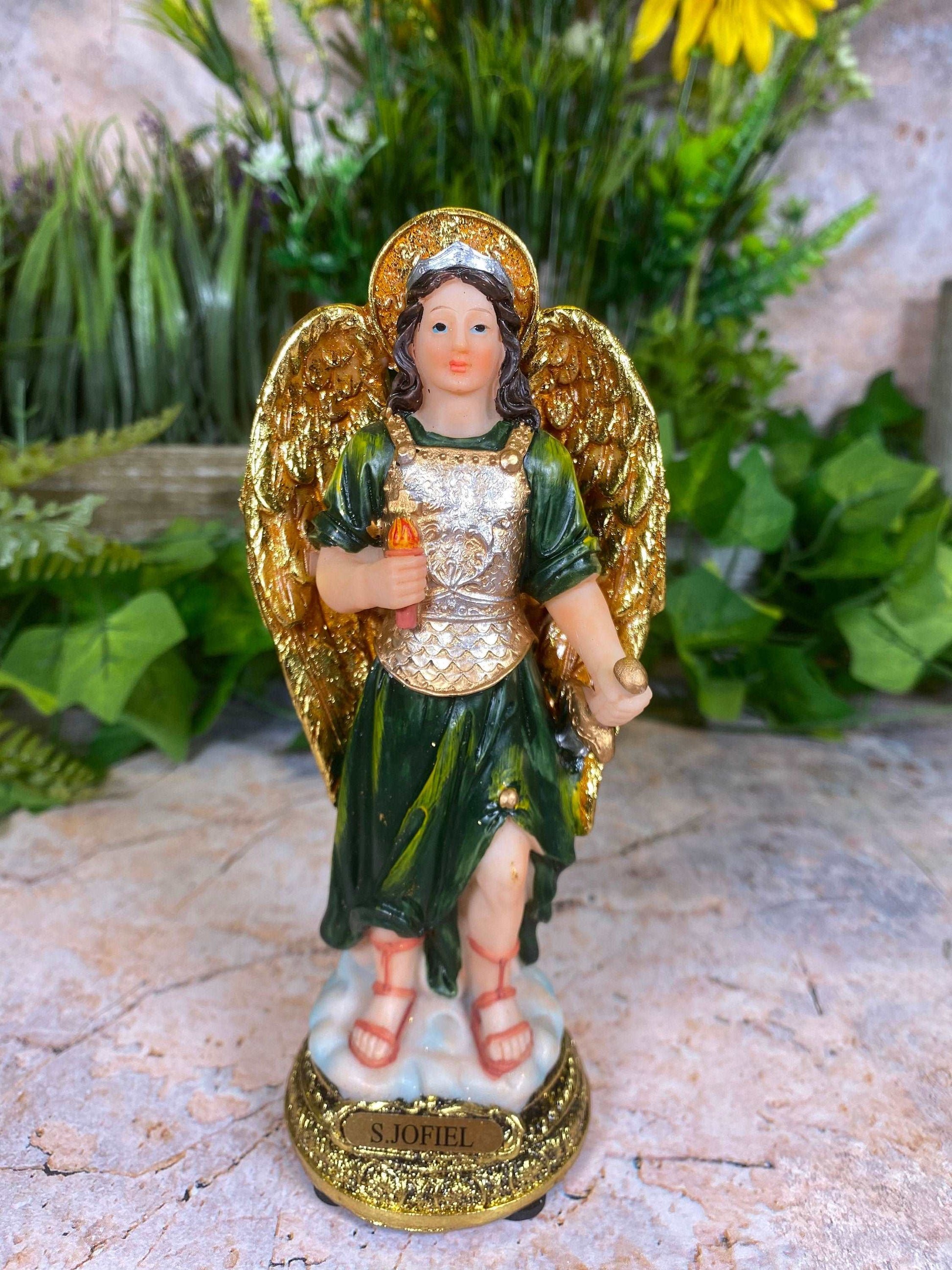 Archangel Jophiel Statue Religious Figurine Sculpture Jofiel for Home or Chapel-Osiris Craftworks