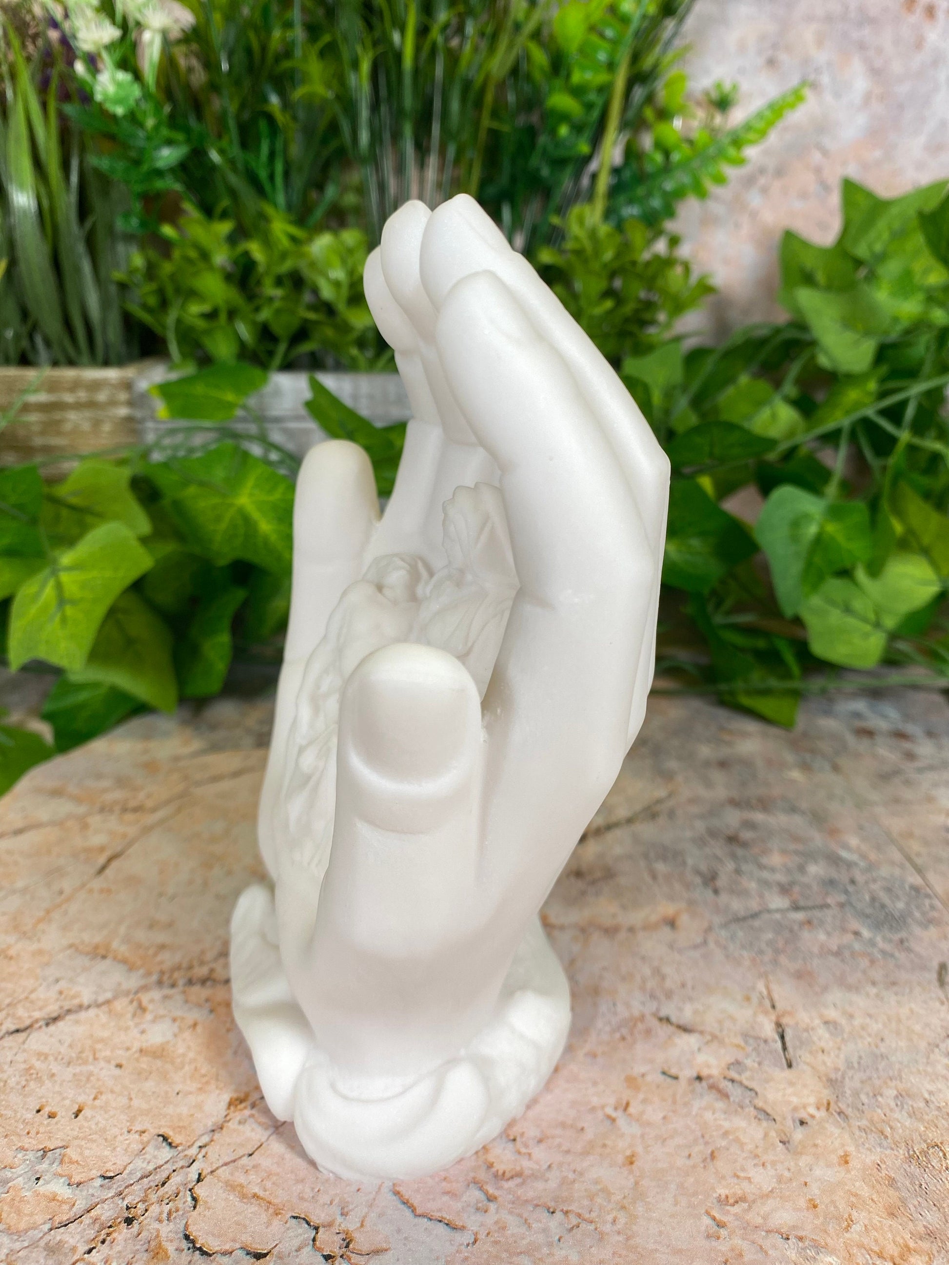 Exquisite La Pieta Alabaster Statue Of The Virgin Mary Holding Jesus Handcrafted Sculpture Religious Ornament-Osiris Craftworks