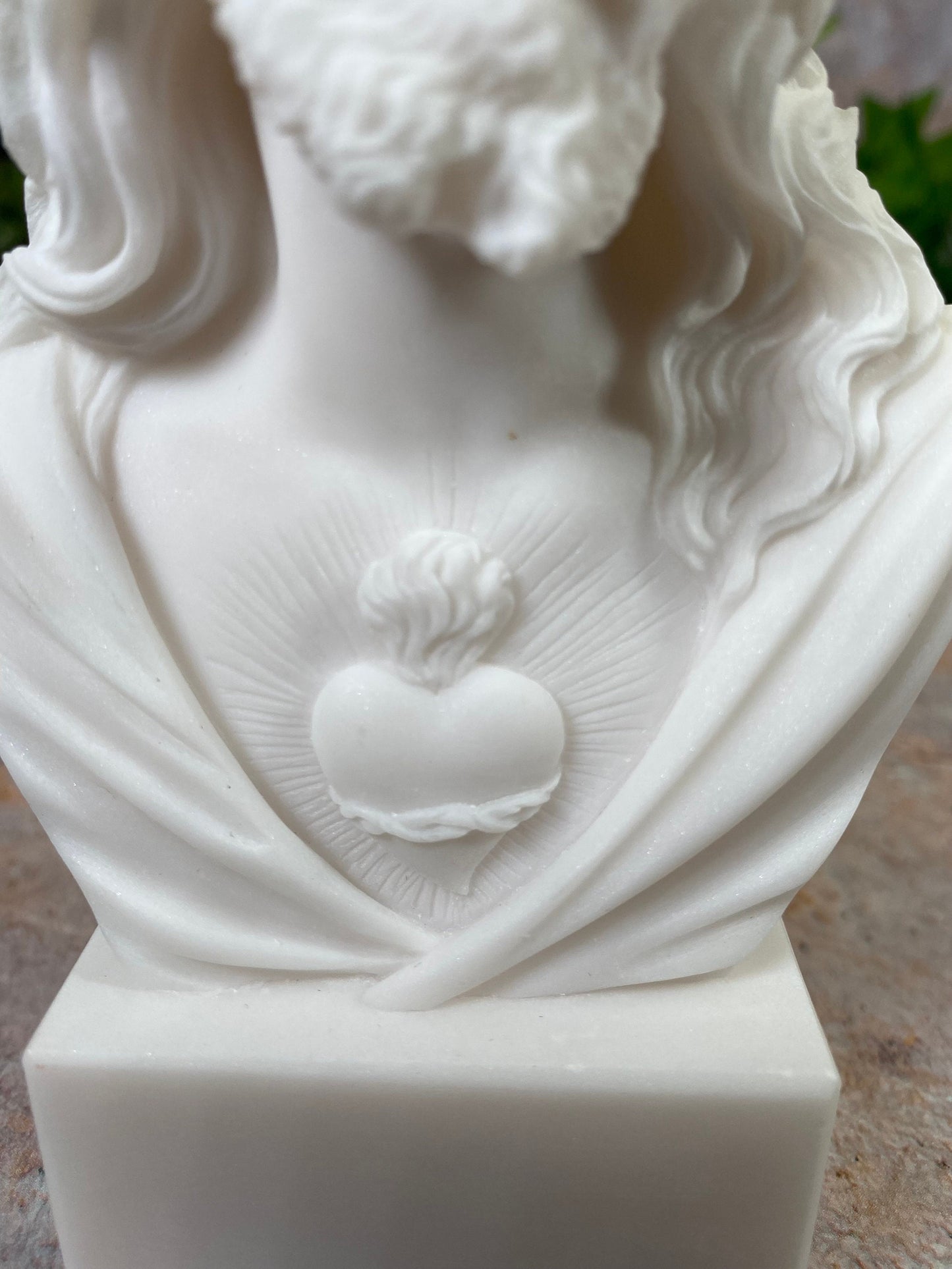 Exquisite Handcrafted Sacred Heart of Jesus Bust A Spiritual Masterpiece Religious Sculpture Catholic Statue-Osiris Craftworks