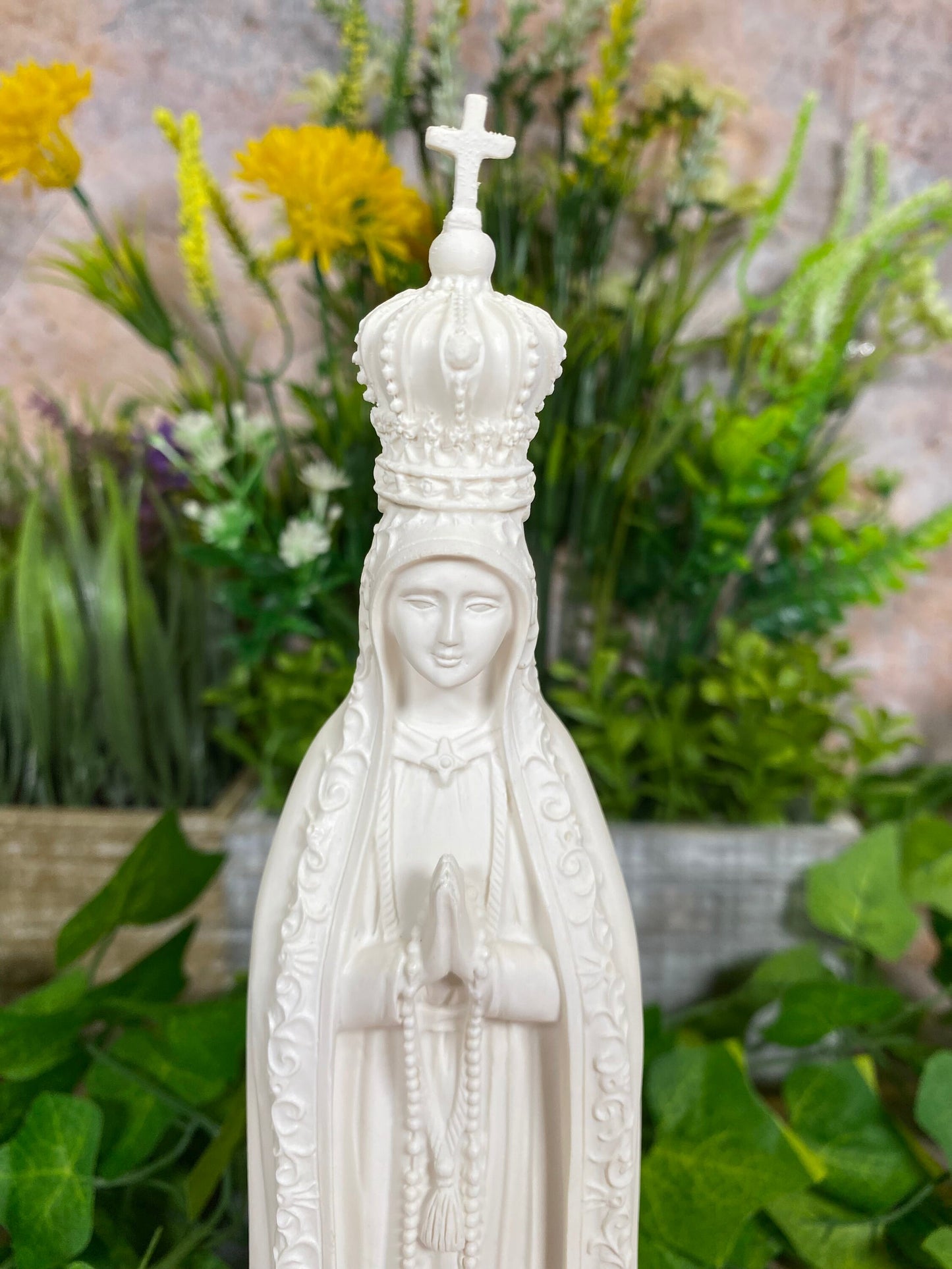 Exquisite Handmade Our Lady of Fatima Statue A Divine Symbol of Grace and Serenity Virgin Mary Religious Sculpture-Osiris Craftworks