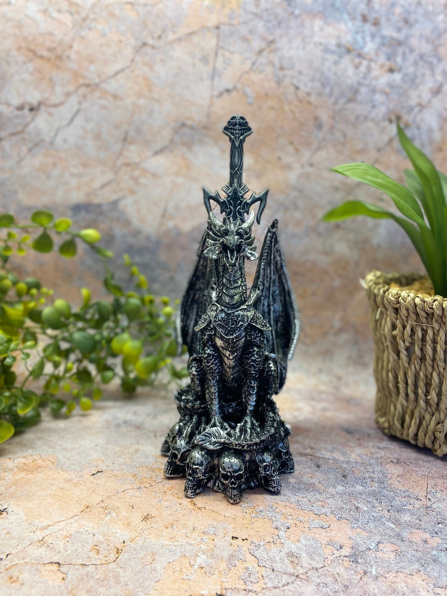 Gothic Dragon Letter Opener - Elegantly Designed Fantasy Creature Tool for Mythical Office Supplies Collection-Osiris Craftworks