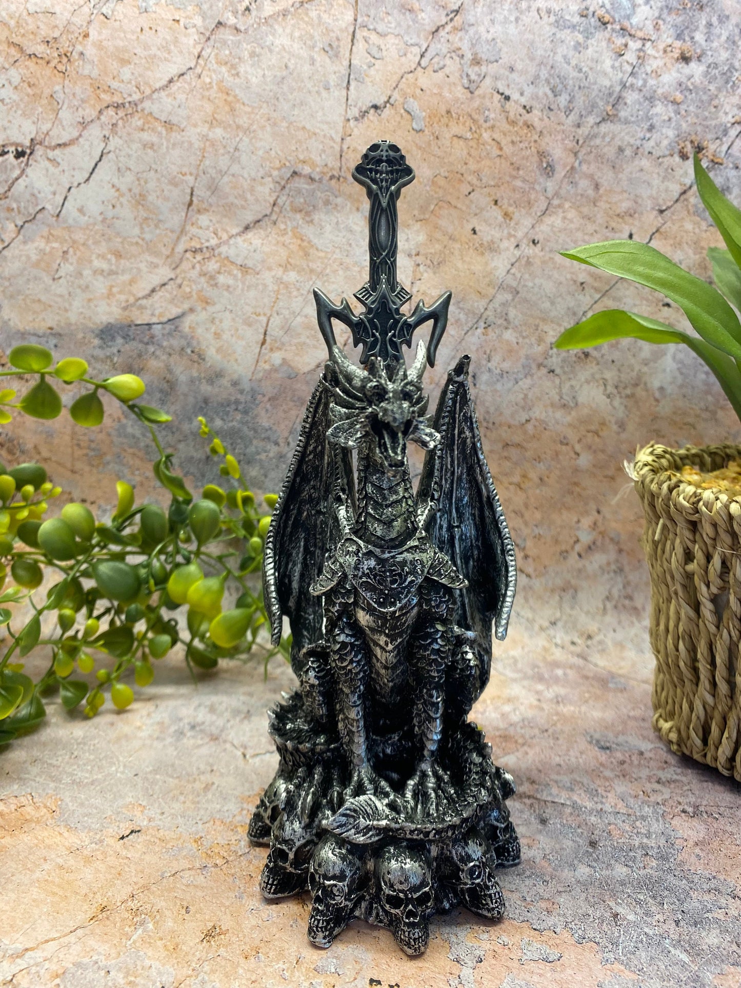 Gothic Dragon Letter Opener - Elegantly Designed Fantasy Creature Tool for Mythical Office Supplies Collection-Osiris Craftworks