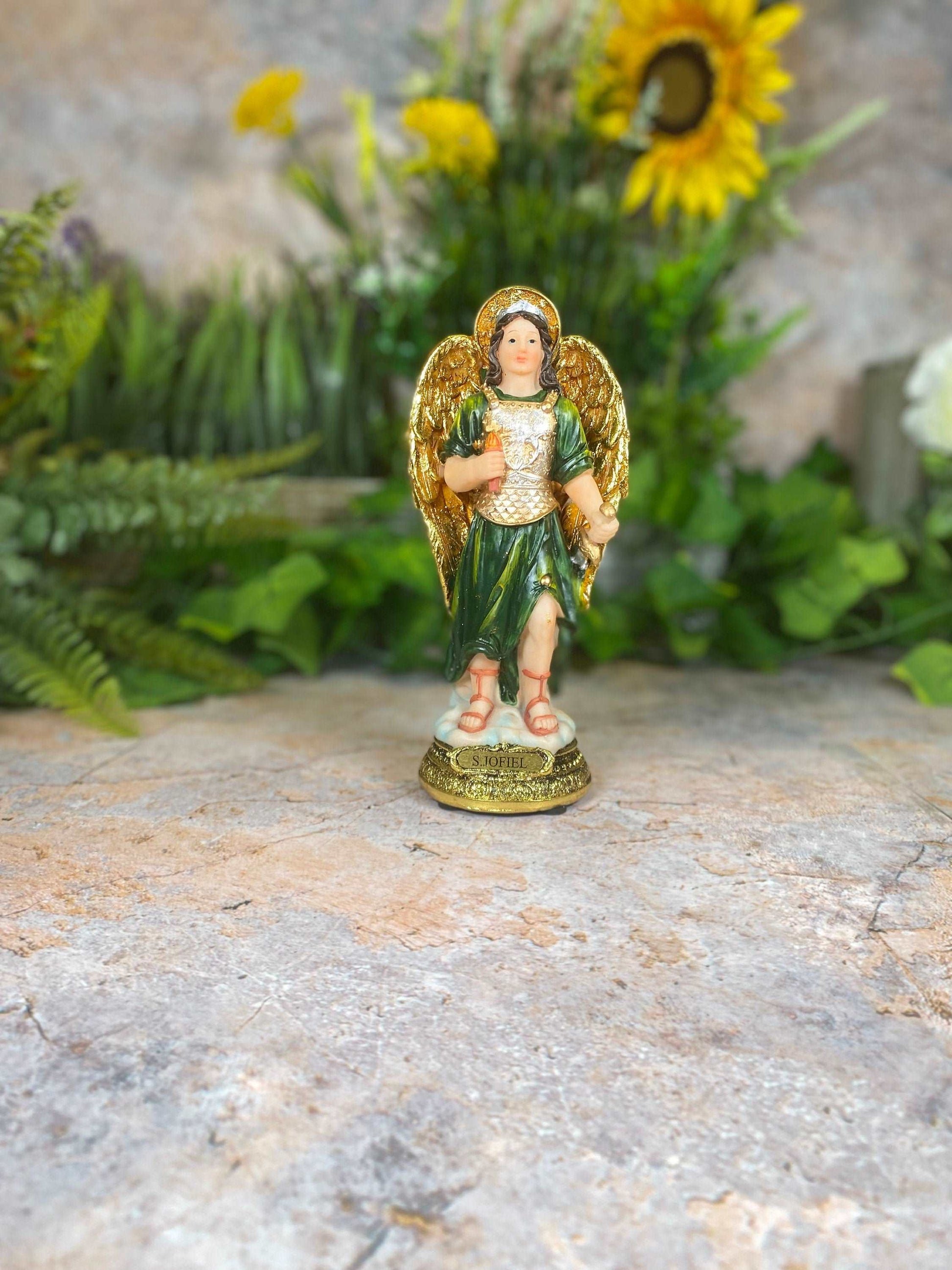 Archangel Jophiel Statue Religious Figurine Sculpture Jofiel for Home or Chapel-Osiris Craftworks