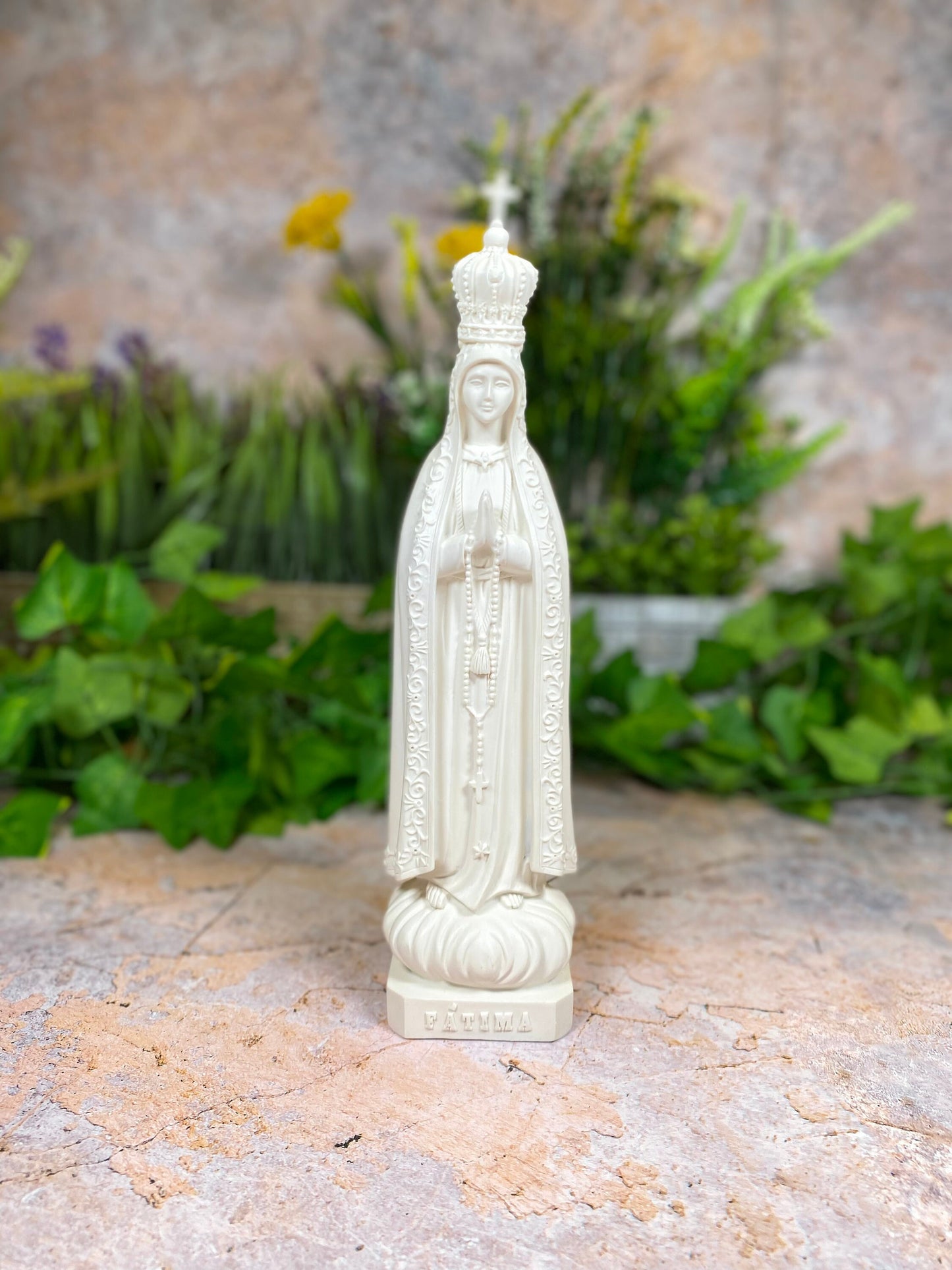 Exquisite Handmade Our Lady of Fatima Statue A Divine Symbol of Grace and Serenity Virgin Mary Religious Sculpture-Osiris Craftworks