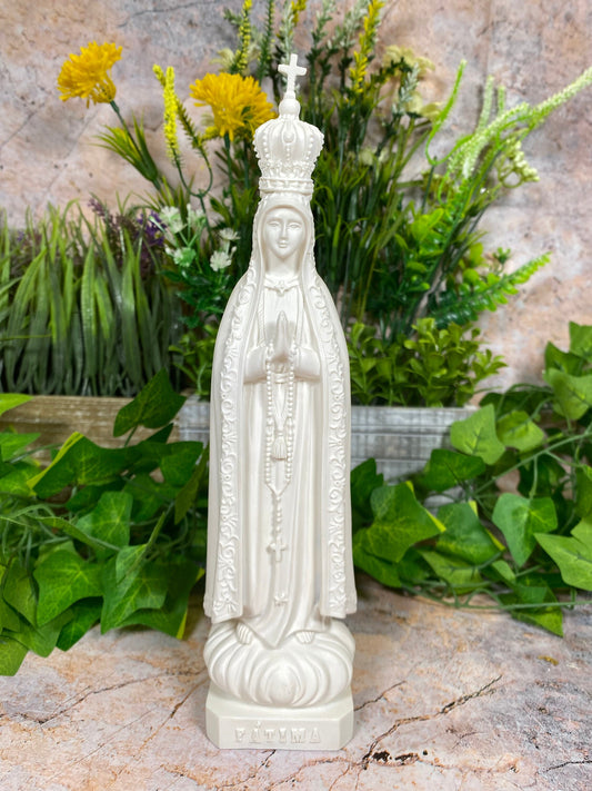 Exquisite Handmade Our Lady of Fatima Statue A Divine Symbol of Grace and Serenity Virgin Mary Religious Sculpture-Osiris Craftworks