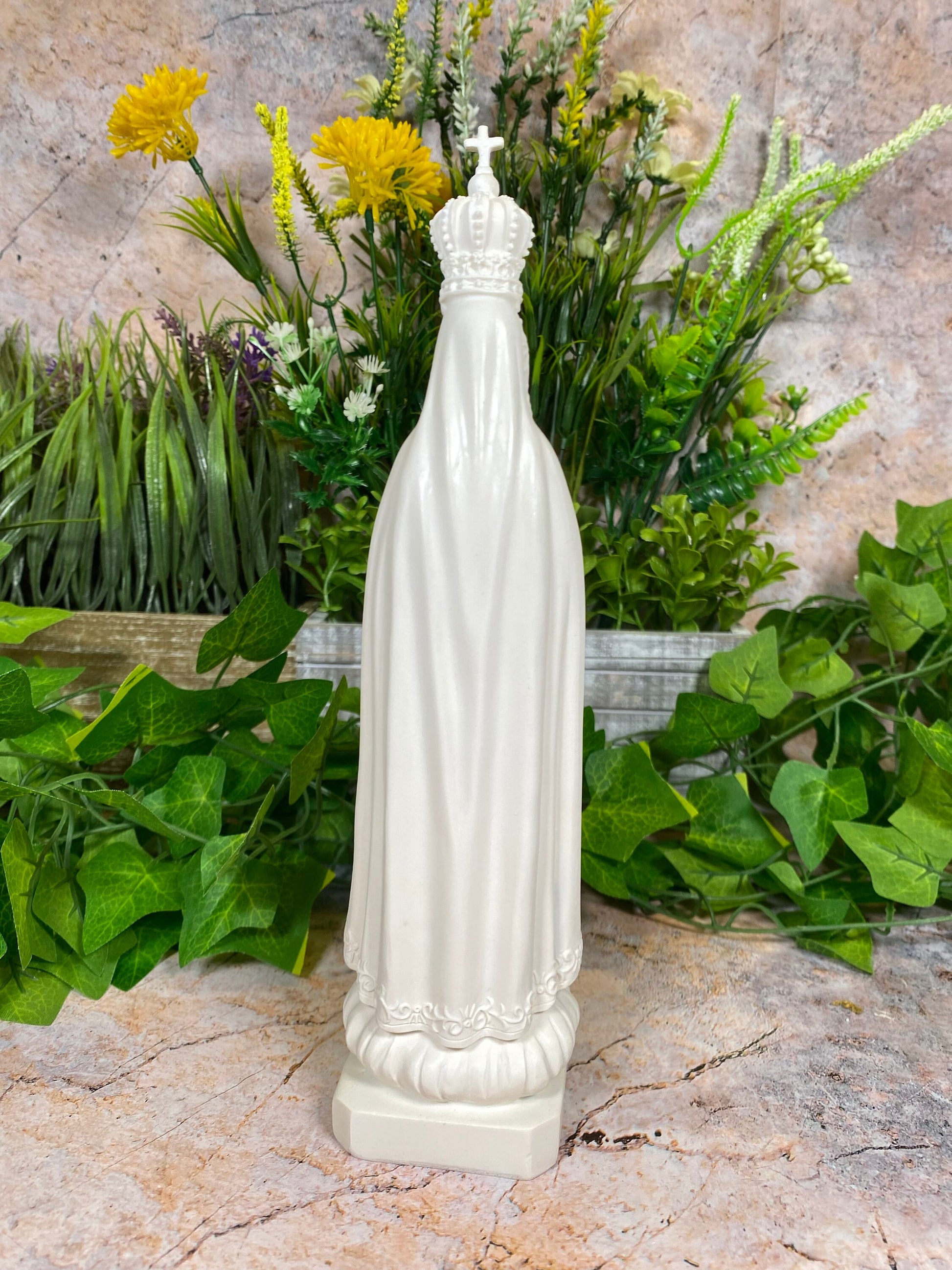 Exquisite Handmade Our Lady of Fatima Statue A Divine Symbol of Grace and Serenity Virgin Mary Religious Sculpture-Osiris Craftworks