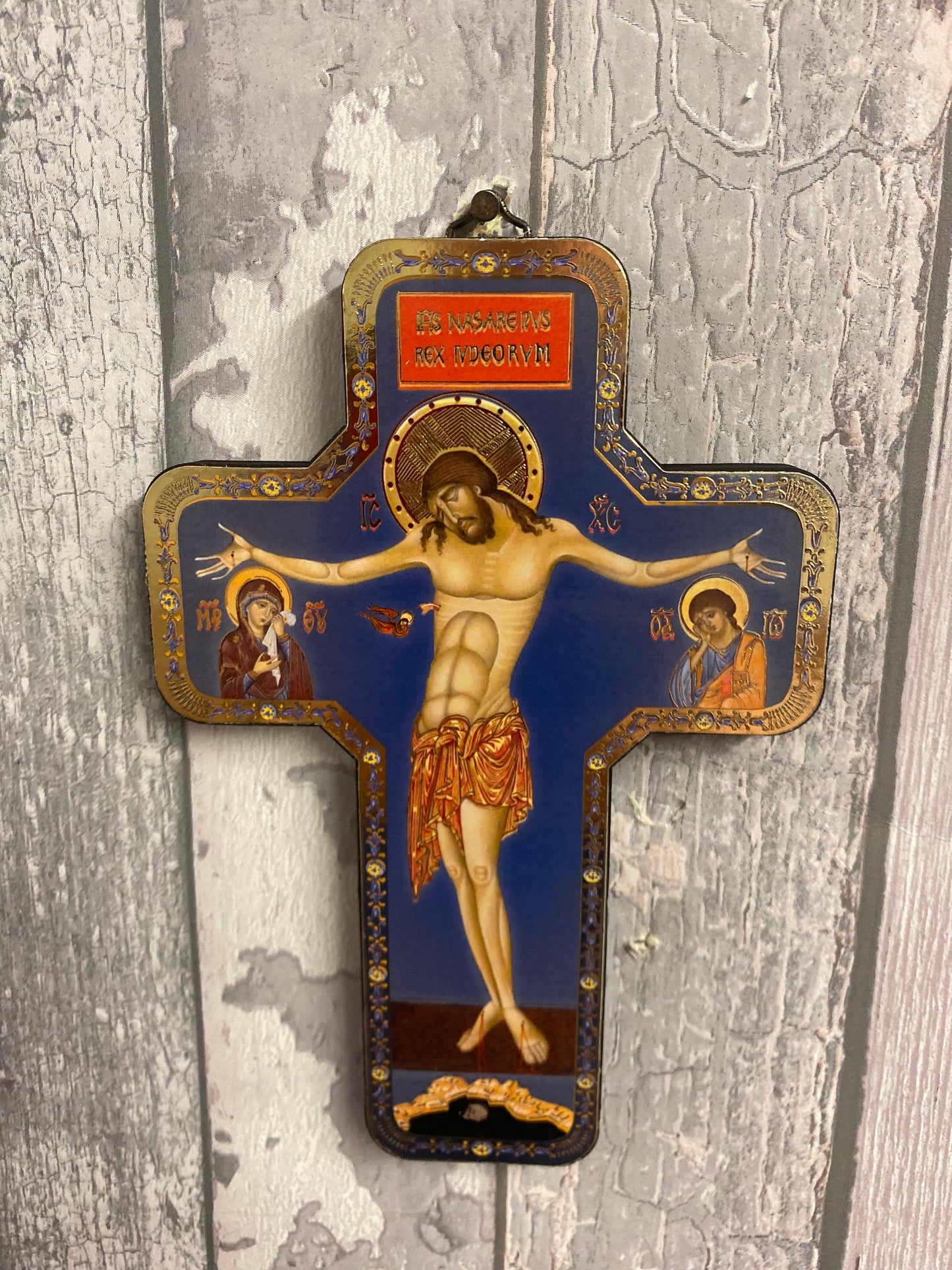 Exquisite Handcrafted Wooden Cross Crucifixion - 17.5 cm - Jesus Christ Religious Icon-Osiris Craftworks