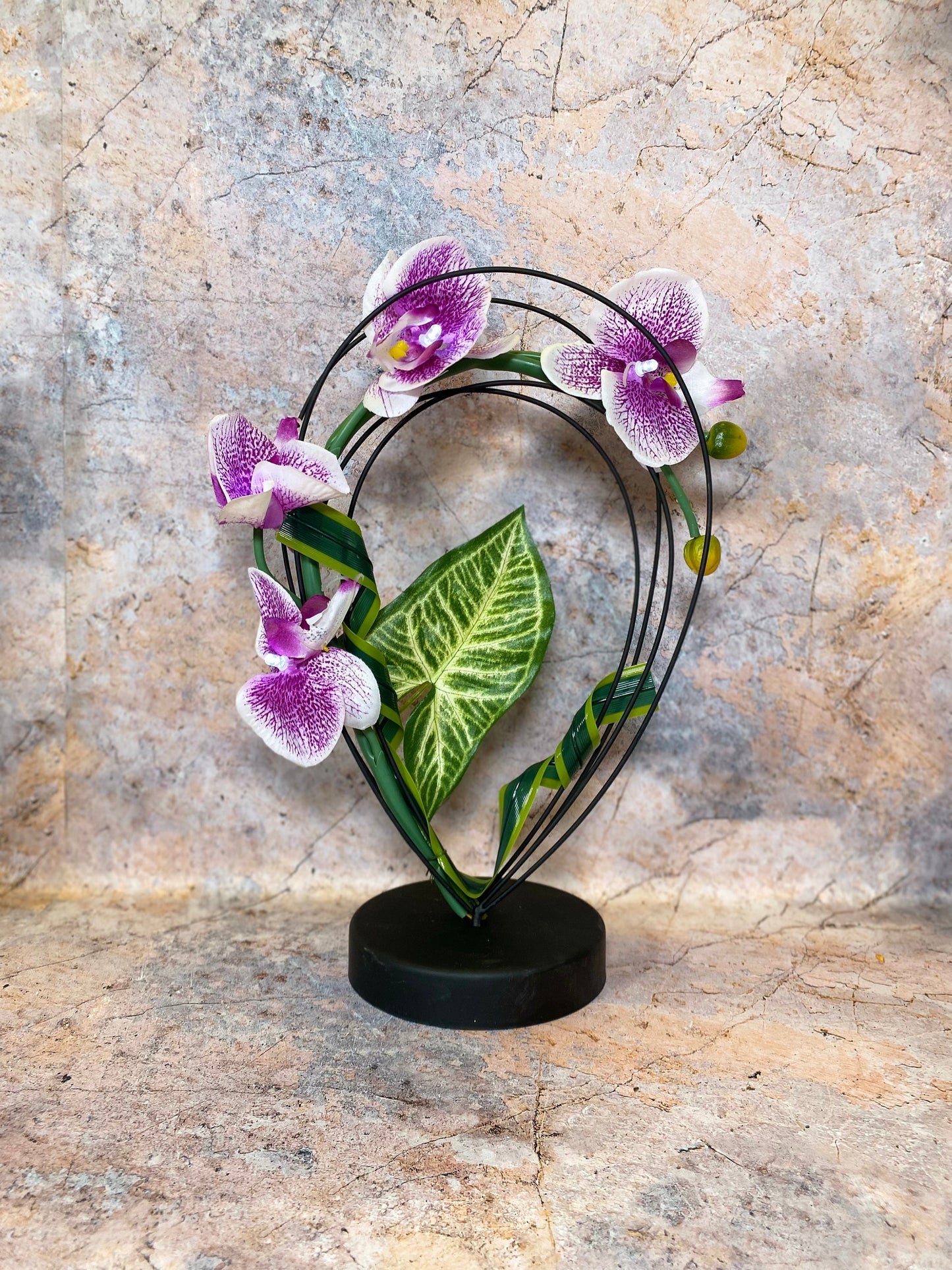 Elegante beleuchtete künstliche Orchideen – 33 cm hohe LED-Orchideen-Ausstellung, Heimdekoration, exquisites Geschenk