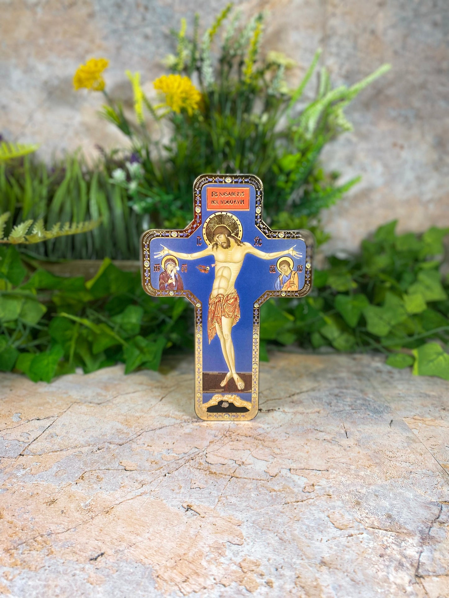 Exquisite Handcrafted Wooden Cross Crucifixion - 17.5 cm - Jesus Christ Religious Icon-Osiris Craftworks