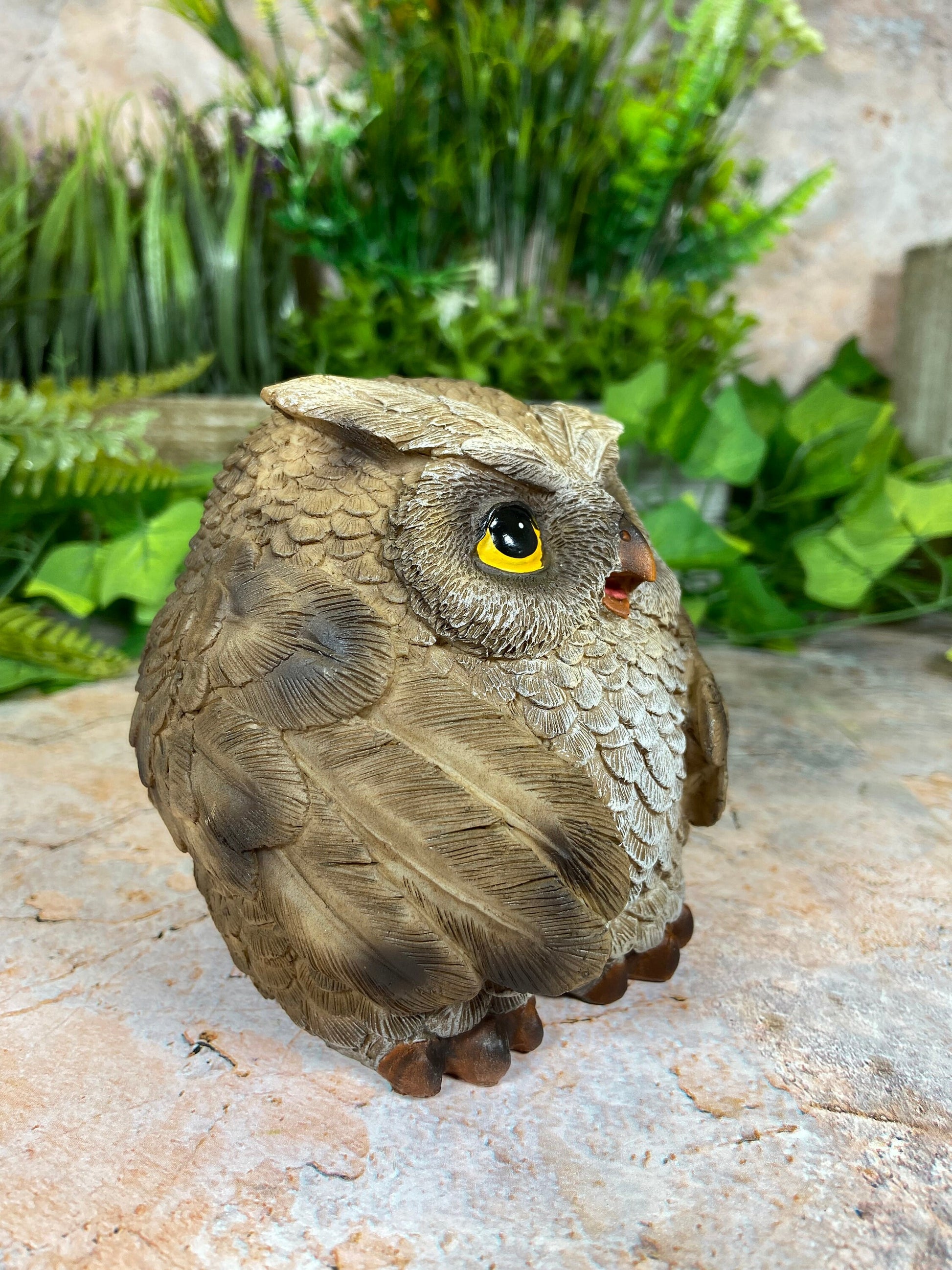 Hilarious Handmade Resin Owl Figurine Whimsical Decor for Joyous Touch Home Decoration Owls Collection Garden Ornament-Osiris Craftworks