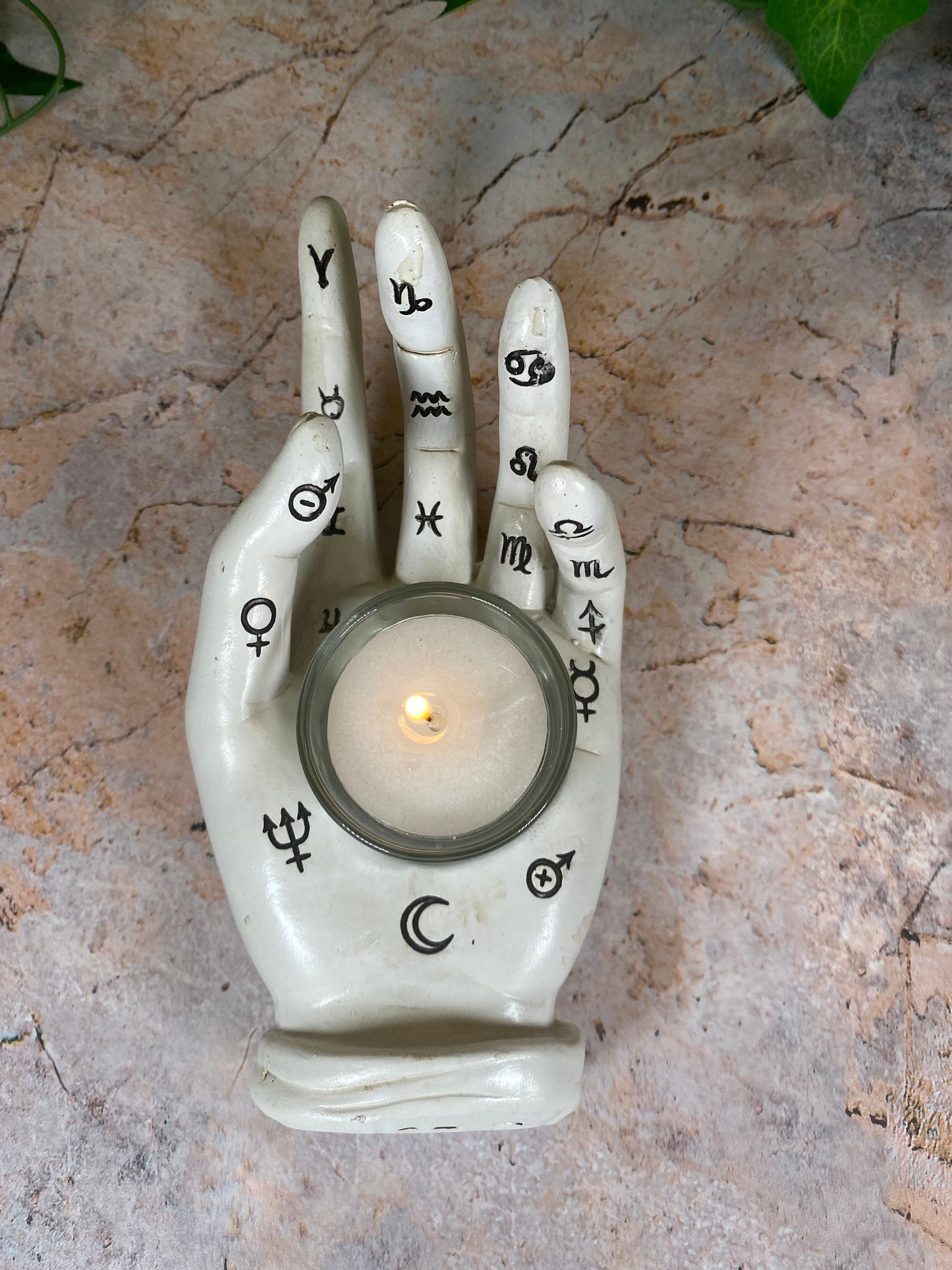 Mystical Palmistry Hand Candle Holder Sculpture: A Captivating Addition to Your Home Decor