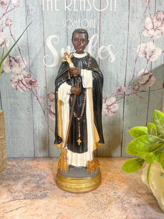 Saint Martin Resin Statue - Detailed Handcrafted Figurine, Patron Saint of Charity, 20 cm-Osiris Craftworks