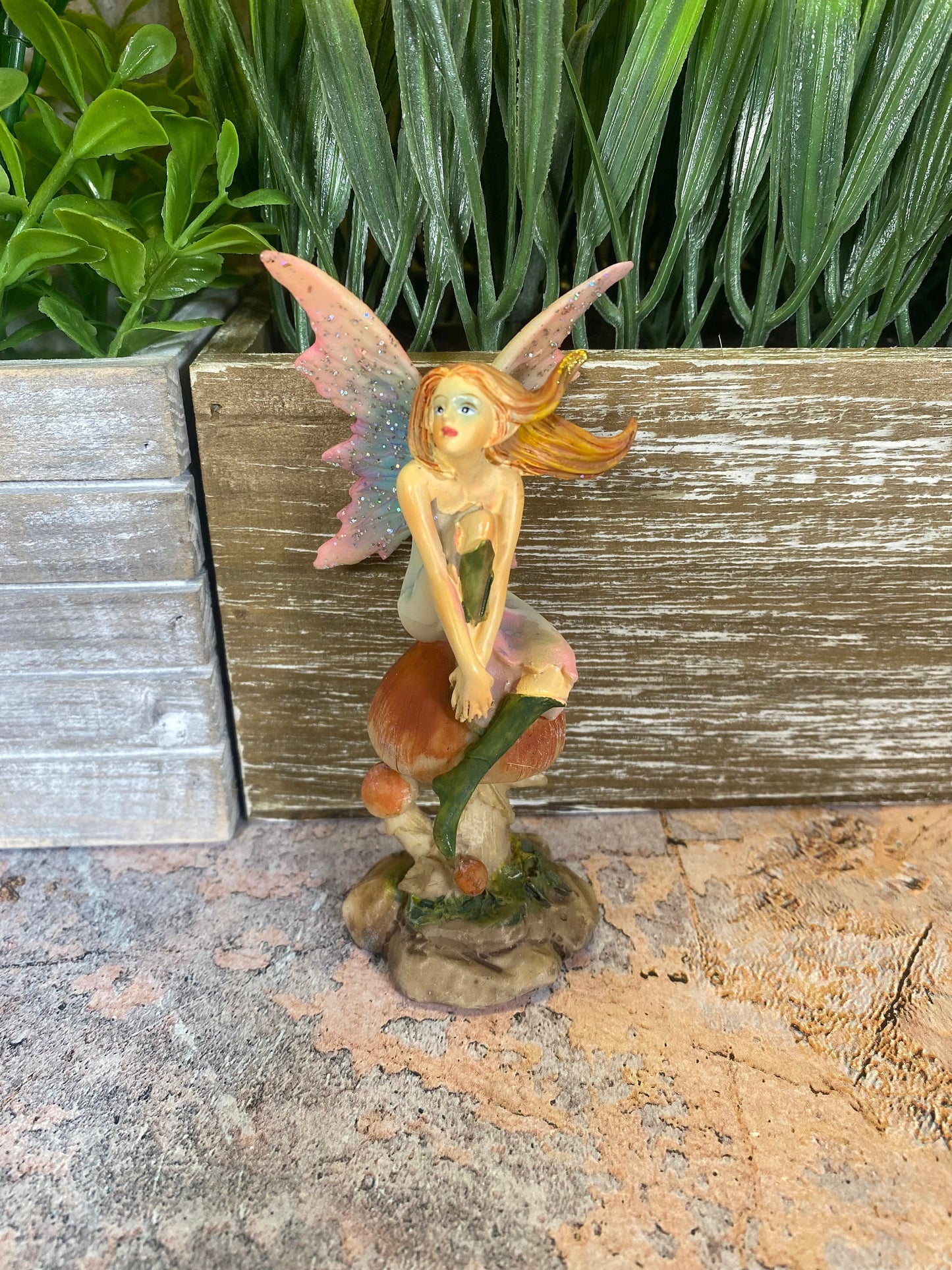 Enchanted Resin Fairy Figurine - Hand-Painted Detail - Mythical Garden Decor - 11x5cm - Magical Home Accent - Perfect for Fairy Lovers-Osiris Craftworks