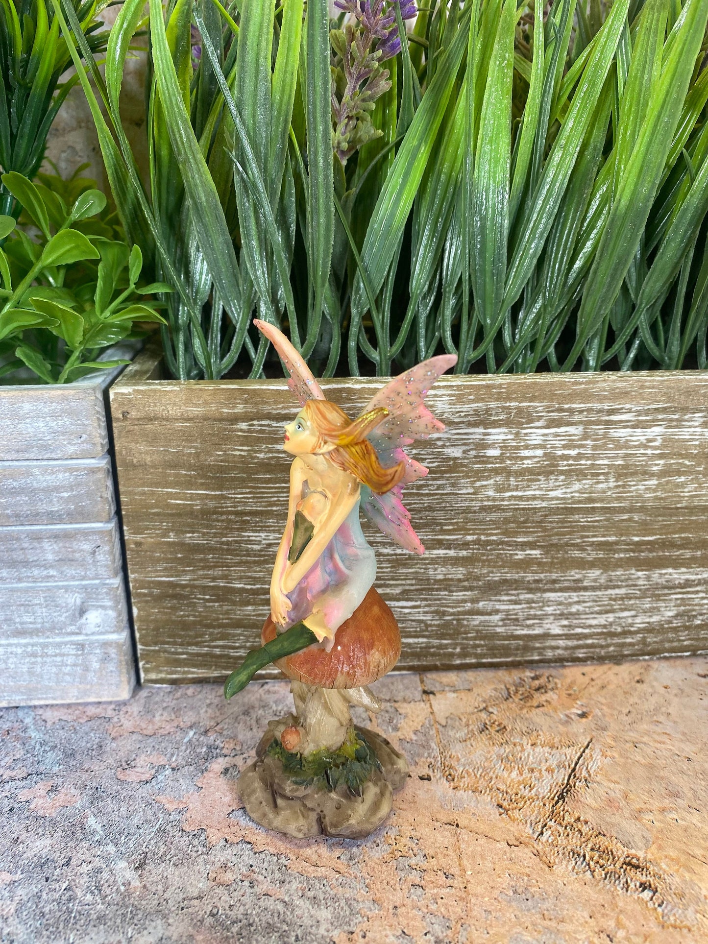 Enchanted Resin Fairy Figurine - Hand-Painted Detail - Mythical Garden Decor - 11x5cm - Magical Home Accent - Perfect for Fairy Lovers-Osiris Craftworks